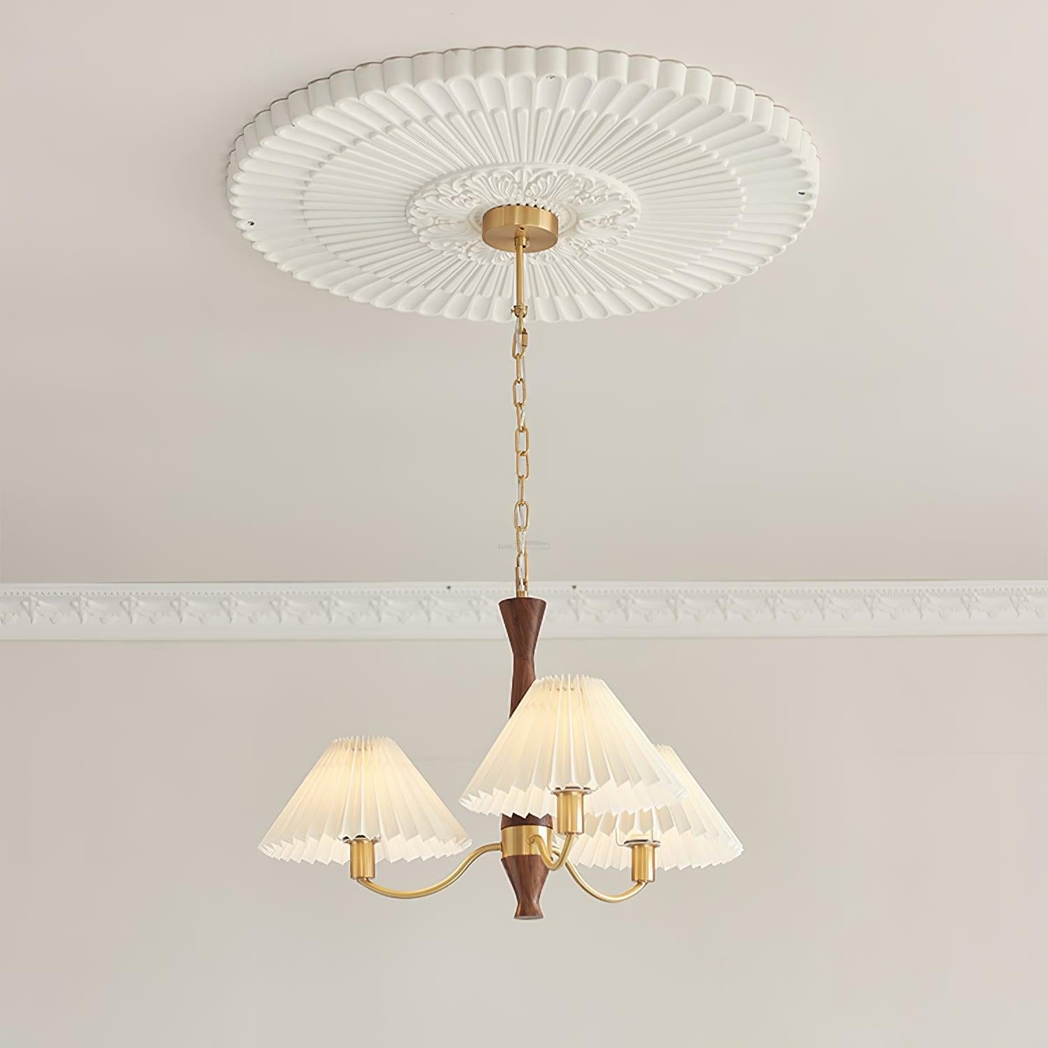 Pleated Chandelier with 3/6/8 heads - Variety-1-Luxehomezone
