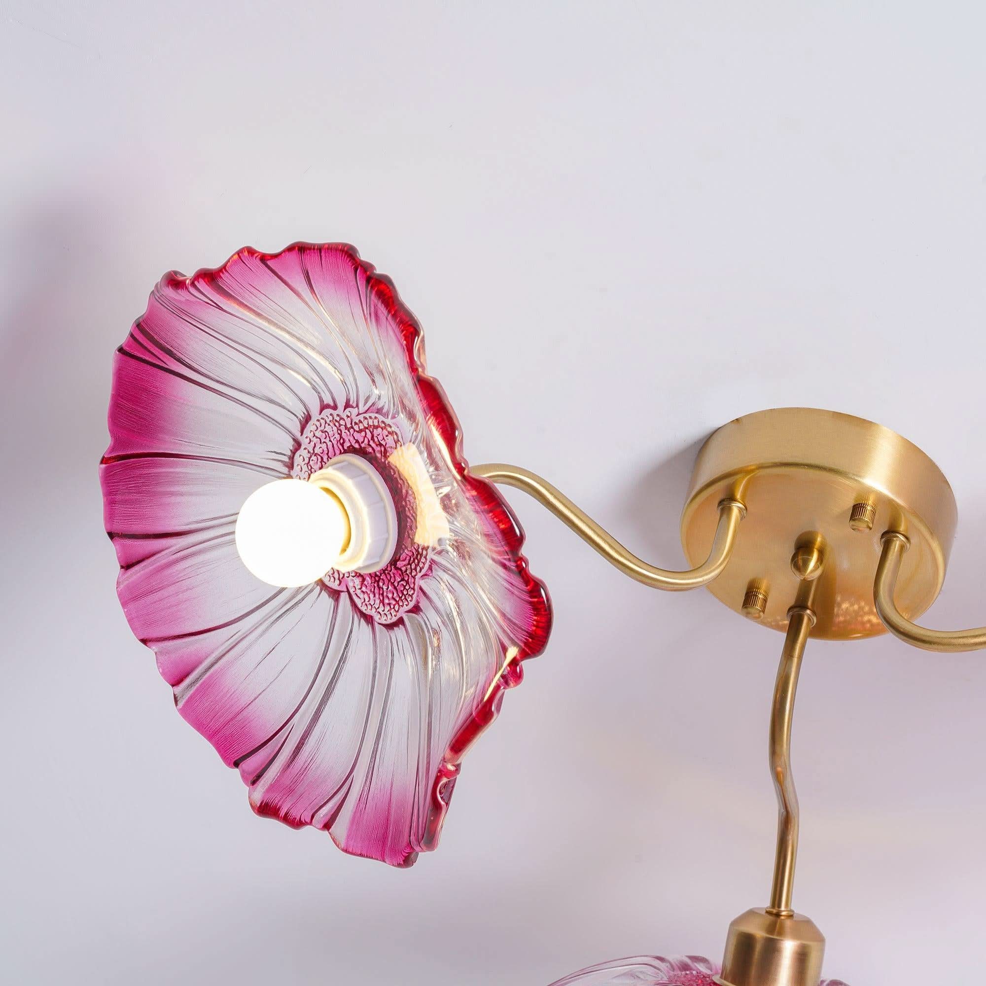 Lotus Leaf Glass Ceiling Lamp ∅ 31.5″/39.4'' - Luxehomezone