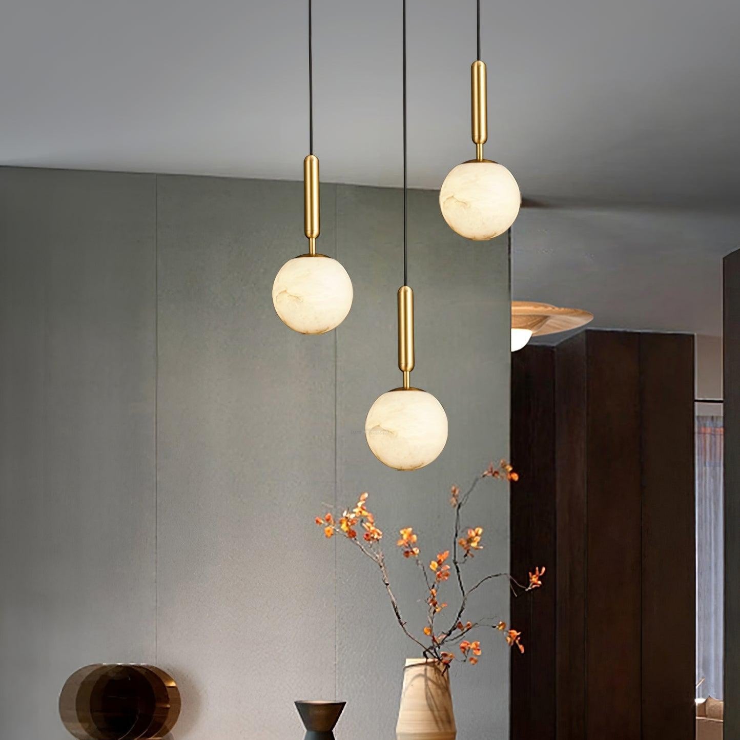 Bosso Alabaster Pendant Light - Alabaster, Alabaster Pendant-1-Luxehomezone