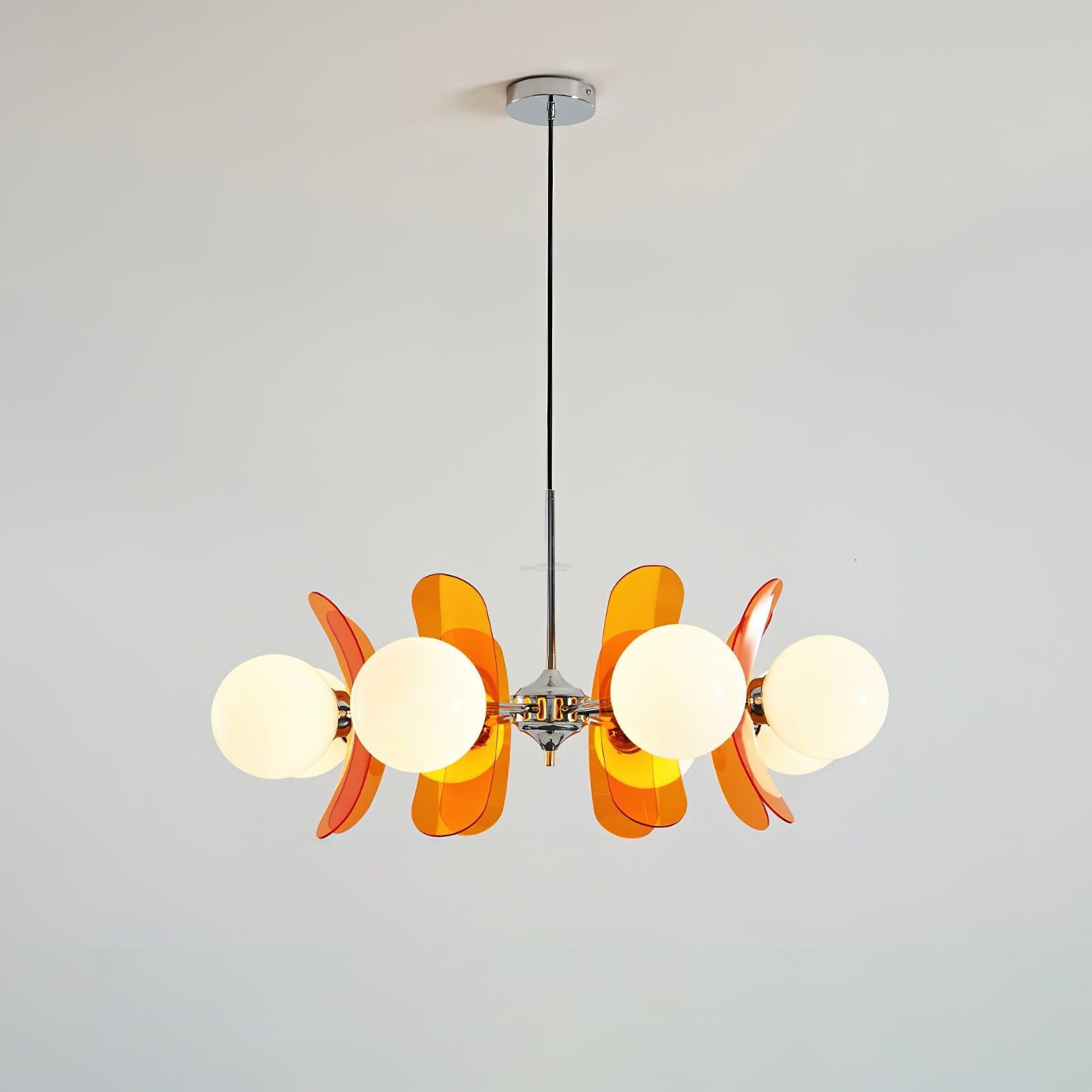 Phosphorescent Chandelier with3/5/6/8 heads - Frown, Optimized-1-Luxehomezone