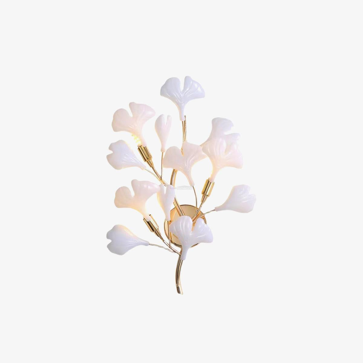Gingko Wall Lamp with Leaves - Luxehomezone