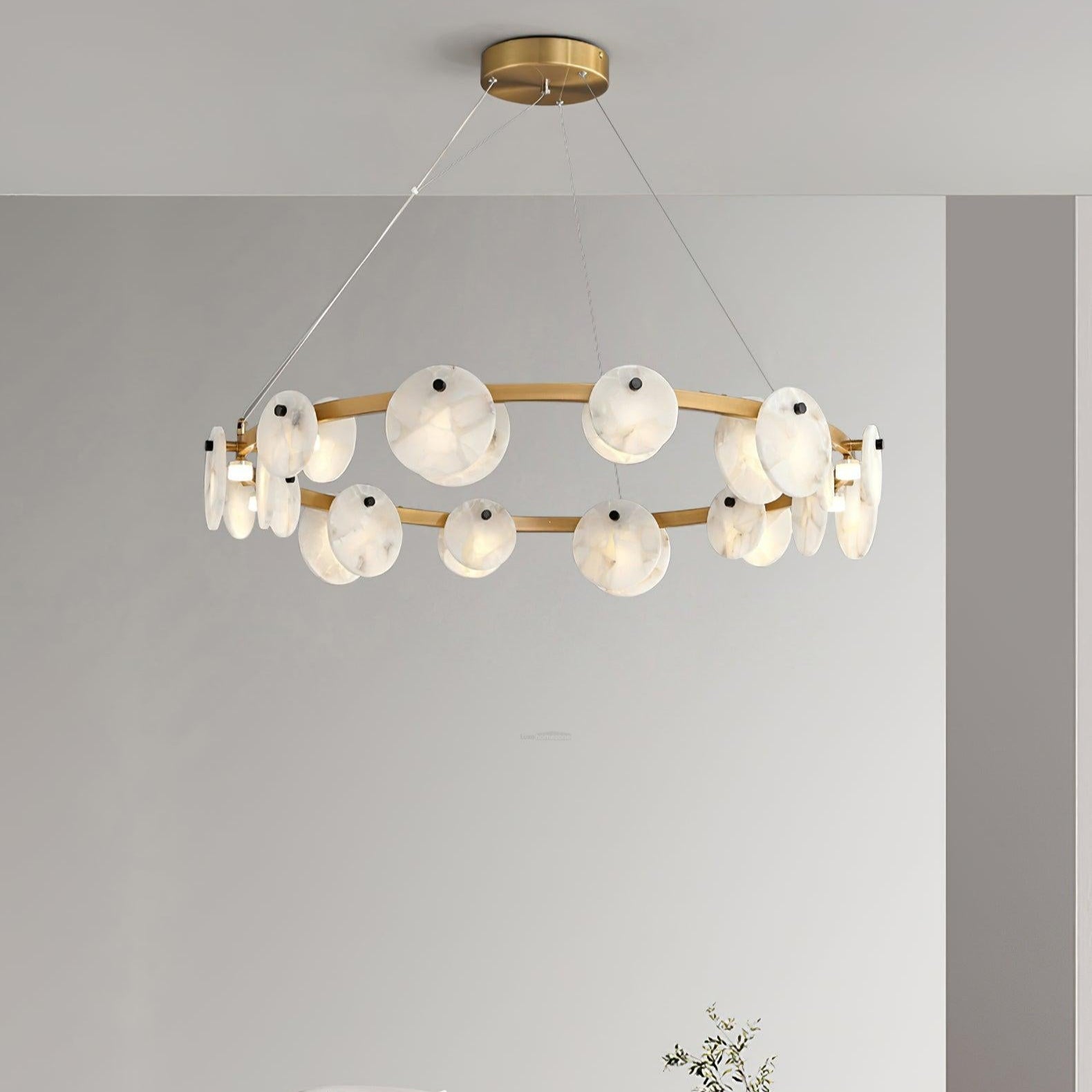 Trinidad Alabaster Chandelier - Alabaster, Alabaster Chandelier-1-Luxehomezone