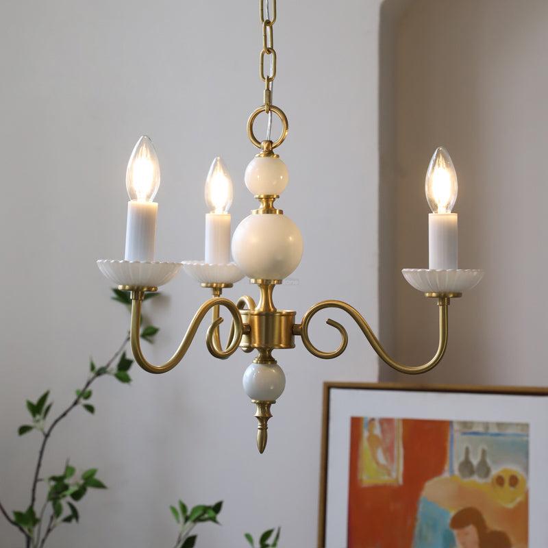 Candle Style Carlita Chandelier with 3/5 heads - Candle-1-Luxehomezone
