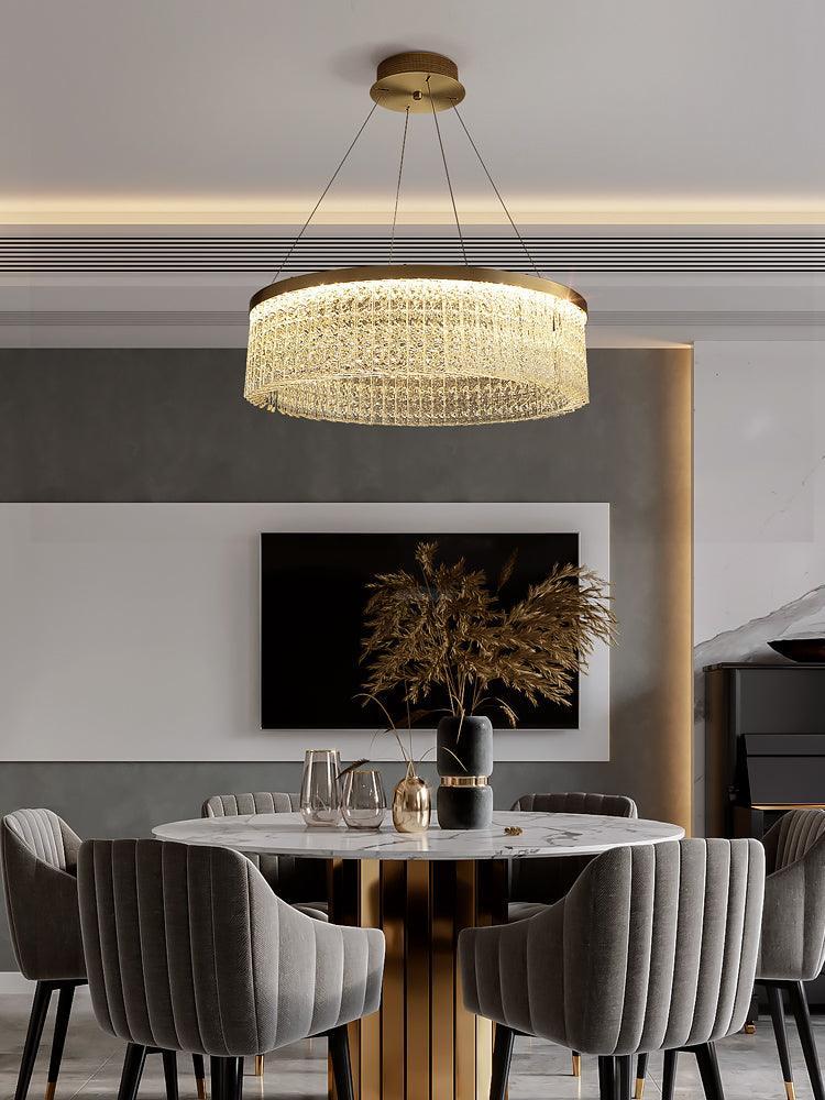 Halo Crystal Round Chandelier - Crystals-1-Luxehomezone