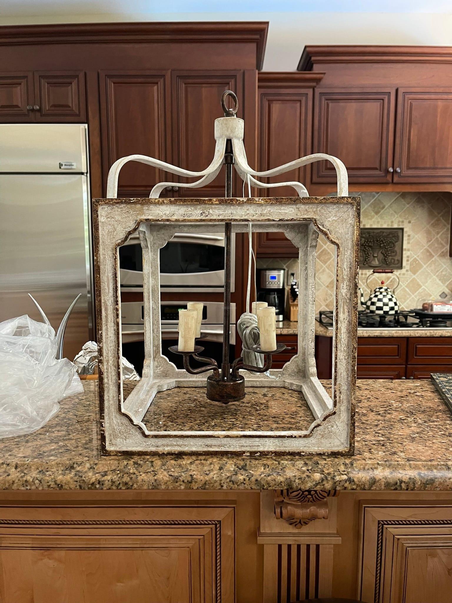 Boho Rustic Cube Chandelier  Φ 14.2″ - Genteel-1-Luxehomezone