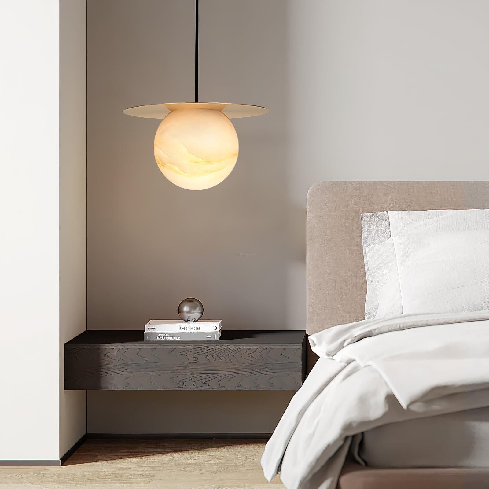 Borra Alabaster Pendant Light - Alabaster, Alabaster Pendant, Optimized-1-Luxehomezone