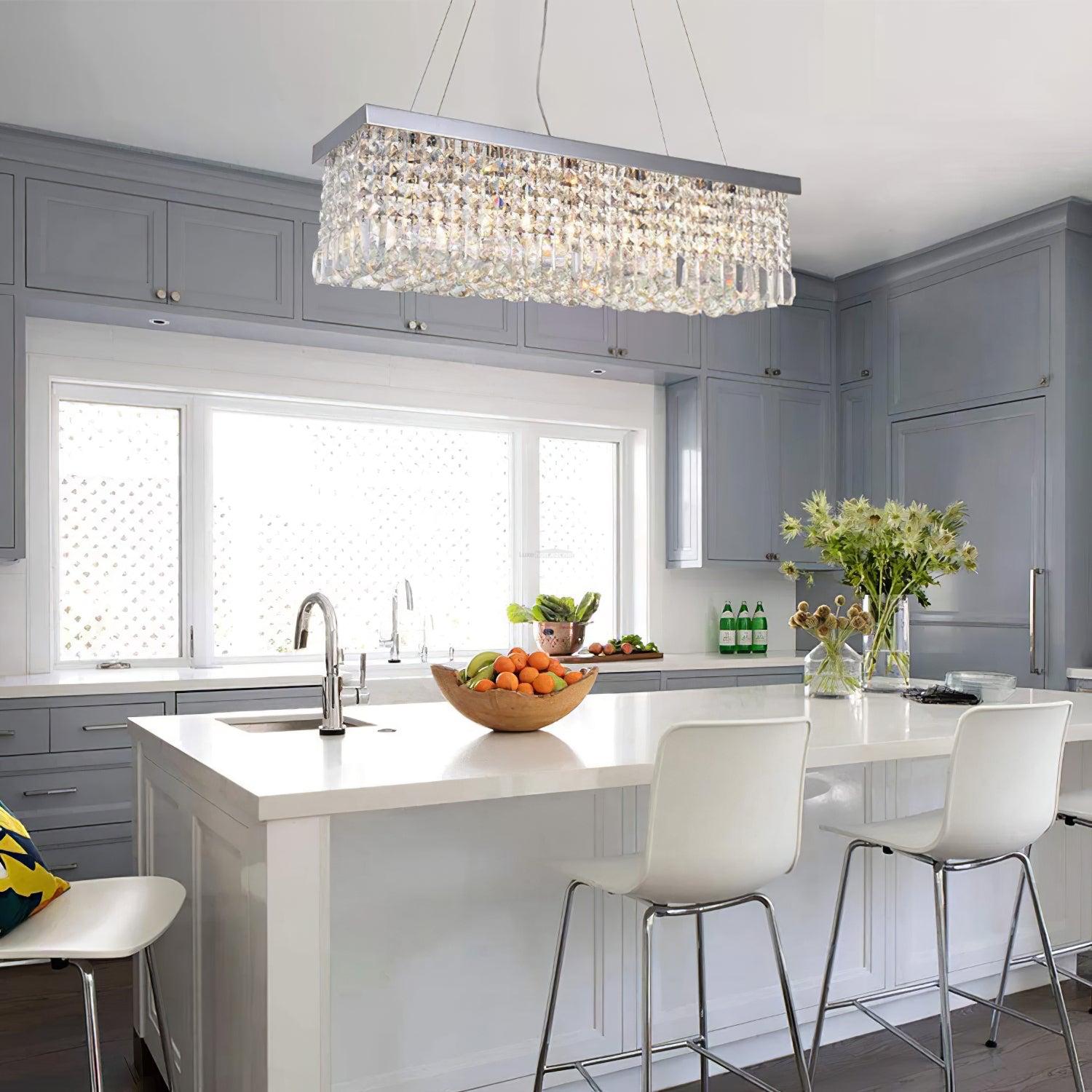 Crystal Long Canopy Chandelier - Crystals, Tassel-1-Luxehomezone