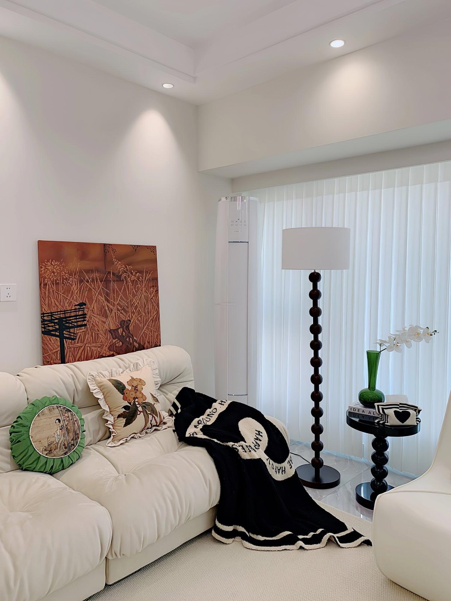 Hugo Barbell Floor Lamp  ∅ 15.7″ - Luxehomezone