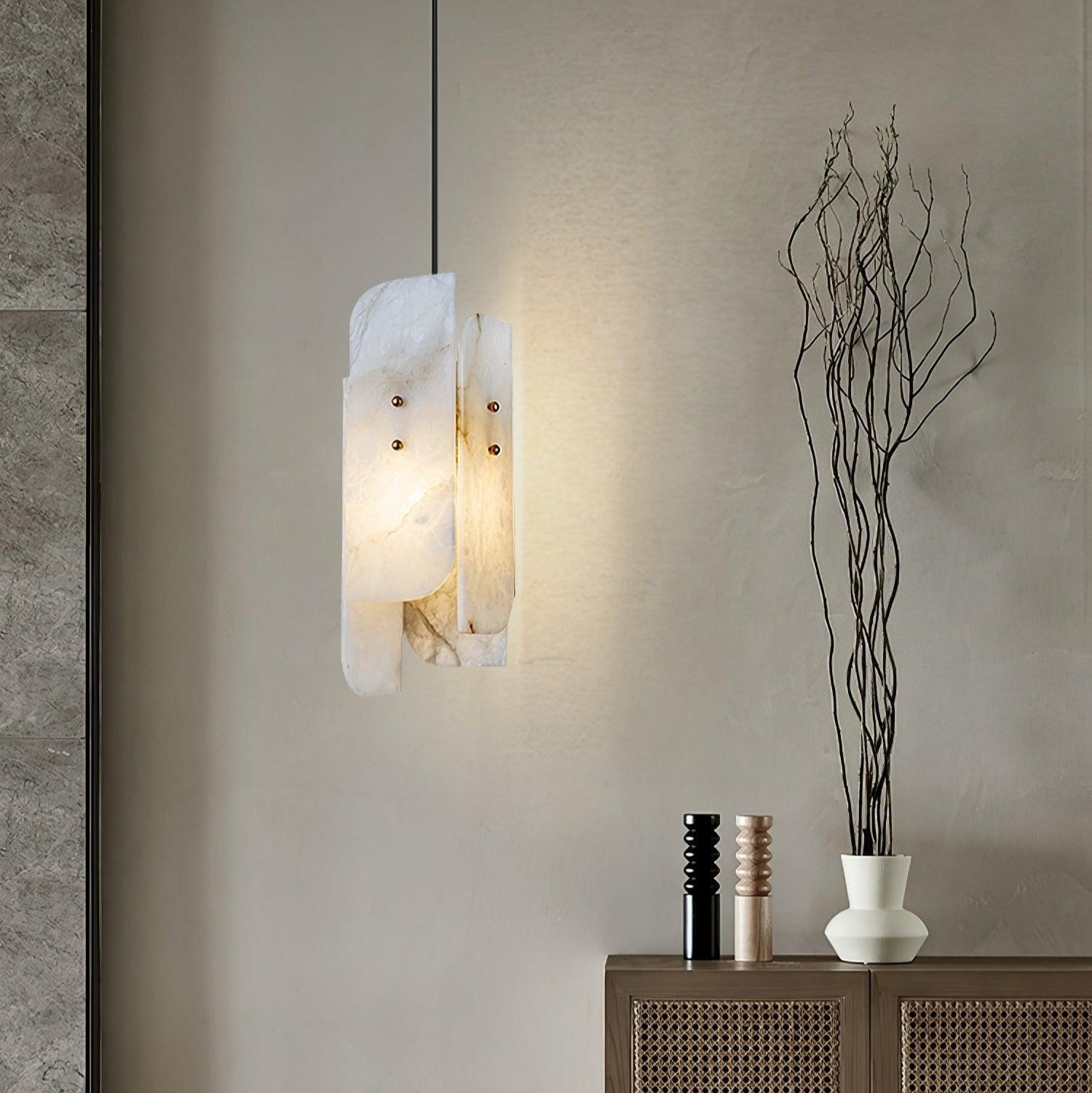 Megalith Alabaster Mini  Pendant Light - Alabaster, Alabaster Pendant-1-Luxehomezone