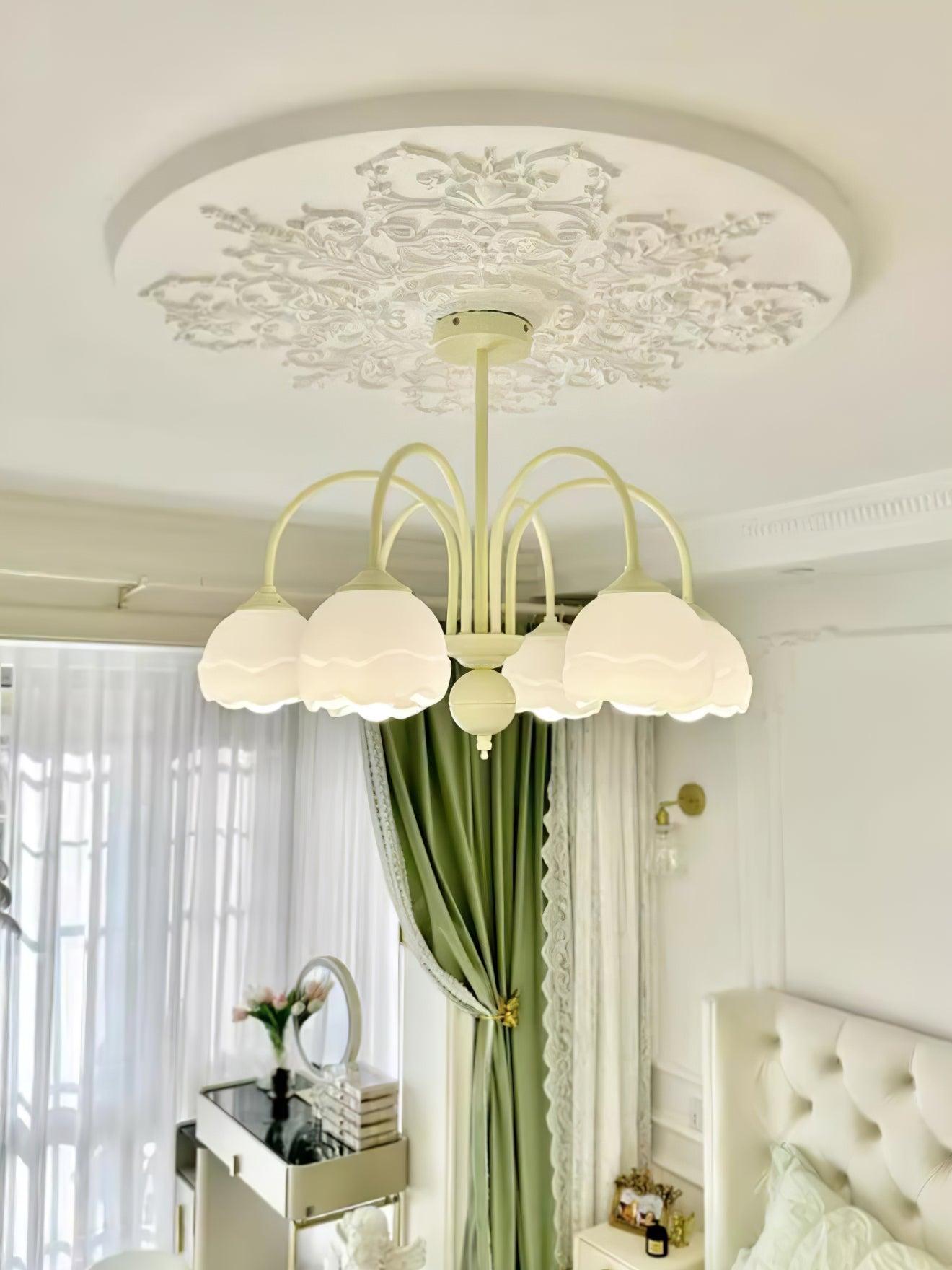 Creamy Chandelier with 5/6/8 heads - Zahara-1-Luxehomezone