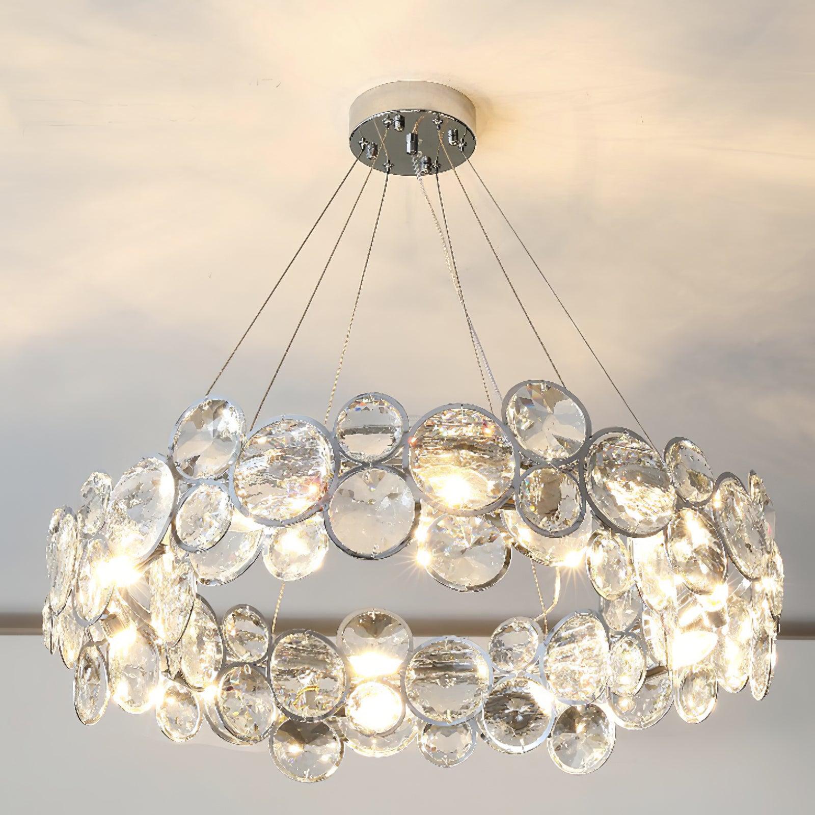 Chrome Crystal Chandelier - Crystals-1-Luxehomezone
