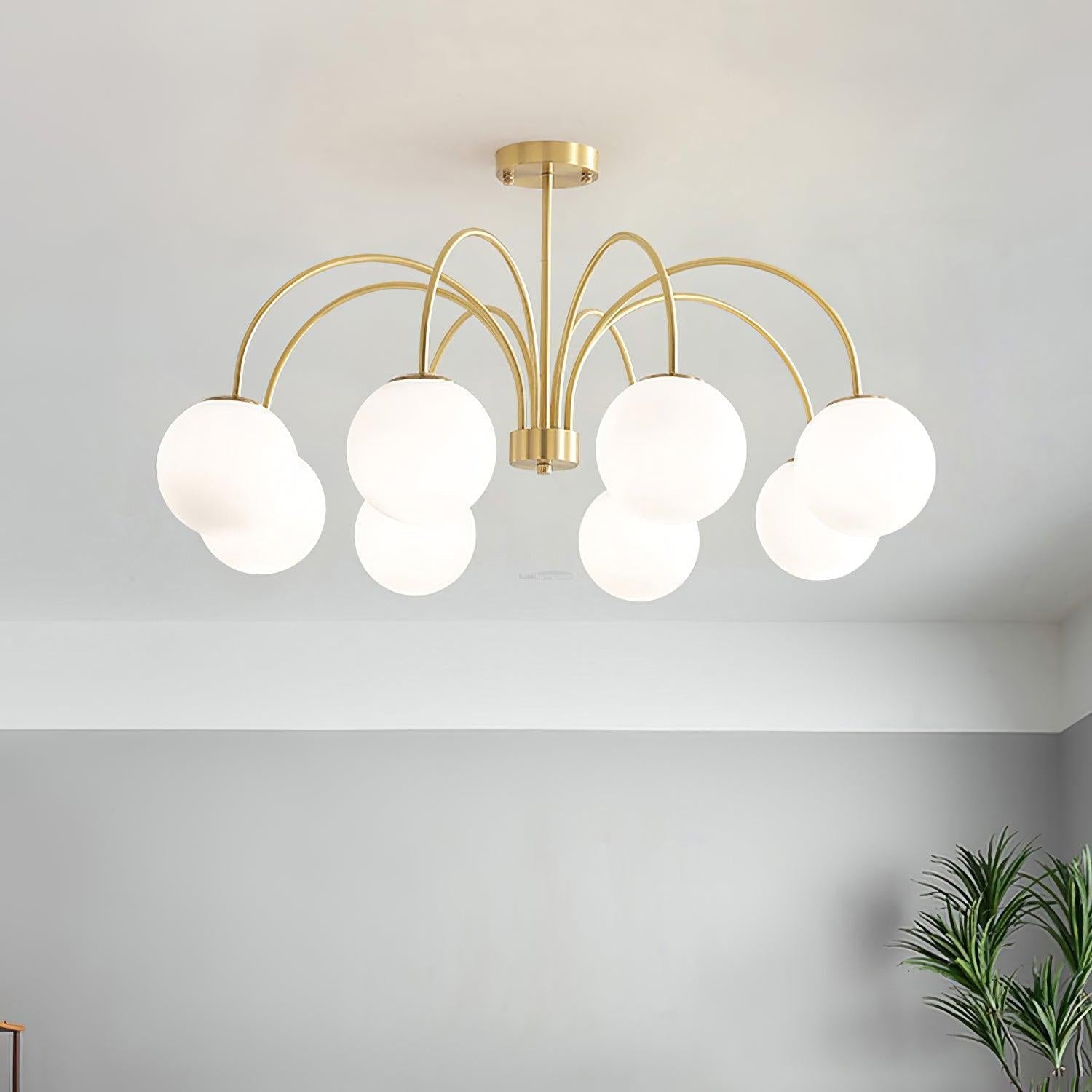 Orillia Chandelier with 6/8 heads - Bend, Marshmallow Chandelier-1-Luxehomezone