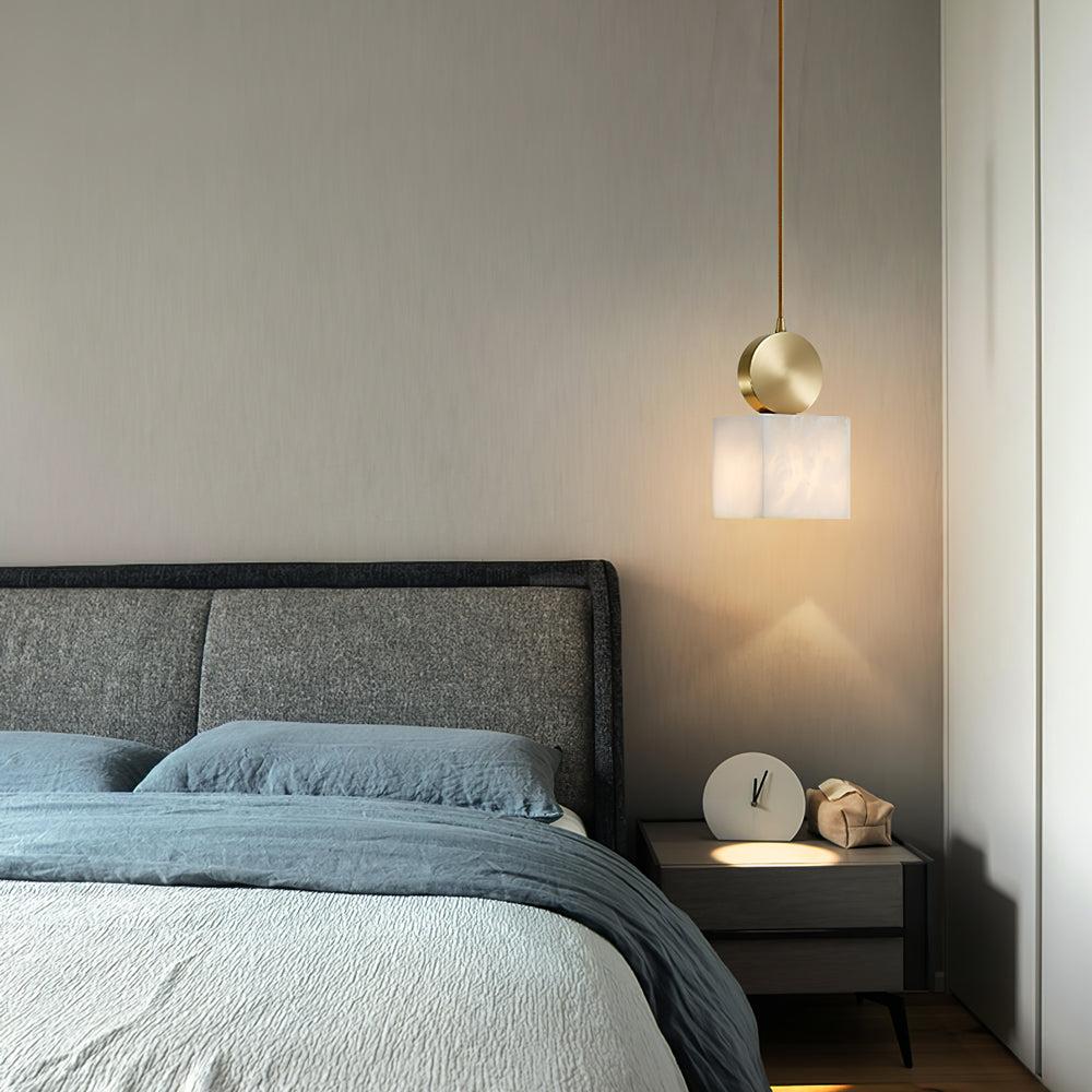 Etruscan Alabaster Marble Pendant Light - Alabaster, Alabaster Pendant-1-Luxehomezone