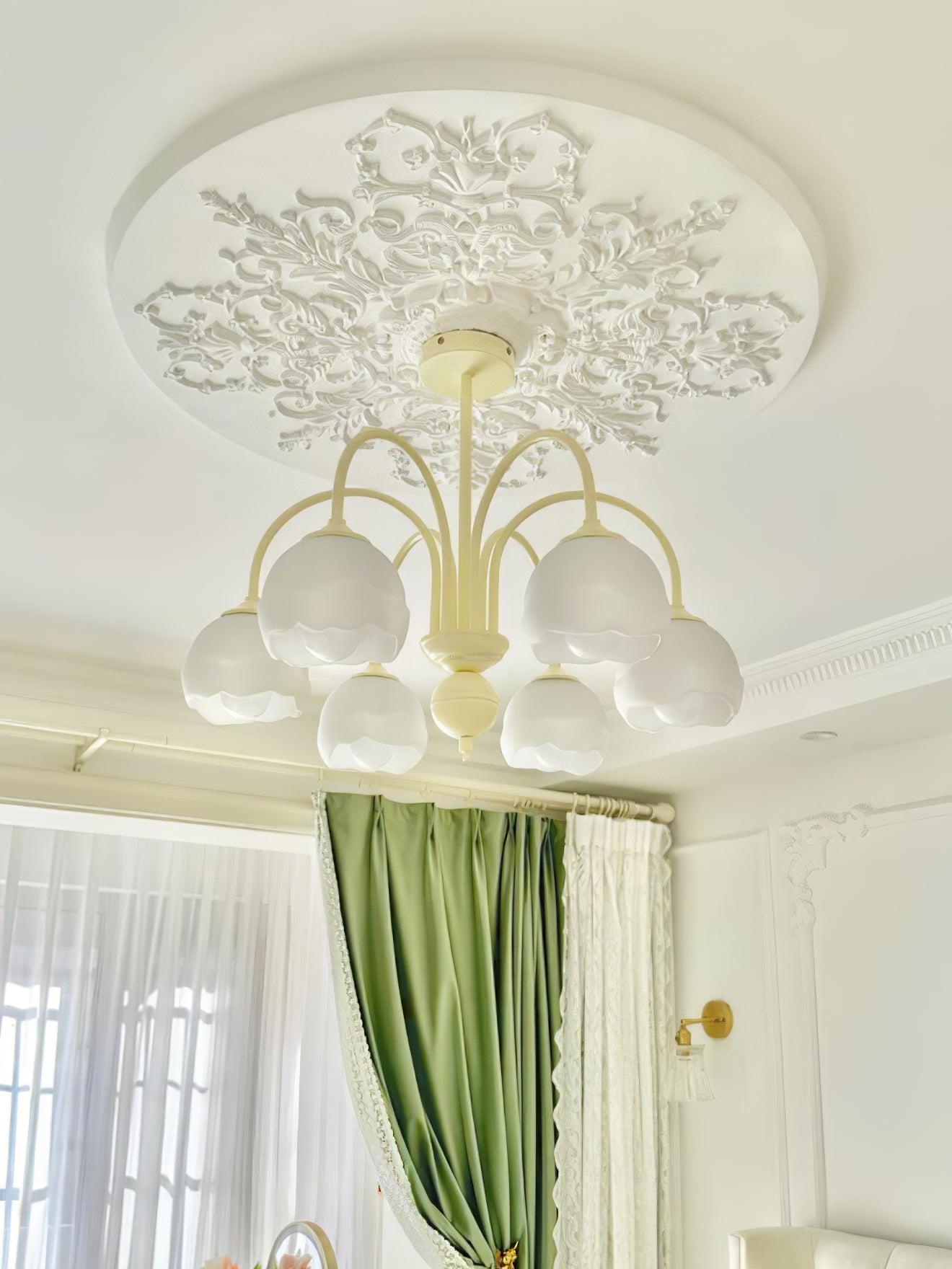 Creamy Chandelier with 5/6/8 heads - Zahara-1-Luxehomezone