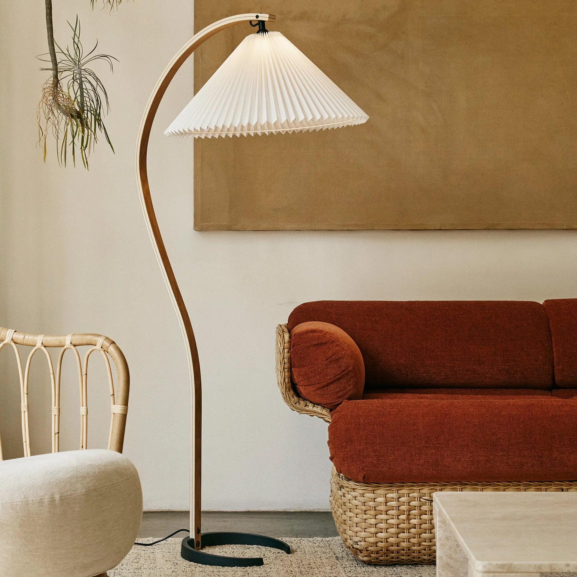 Caprany Floor Lamp - Drapery-1-Luxehomezone