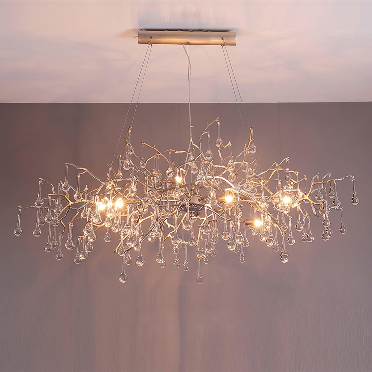 Bijou Tear Drop Style Chandelier - Luxehomezone