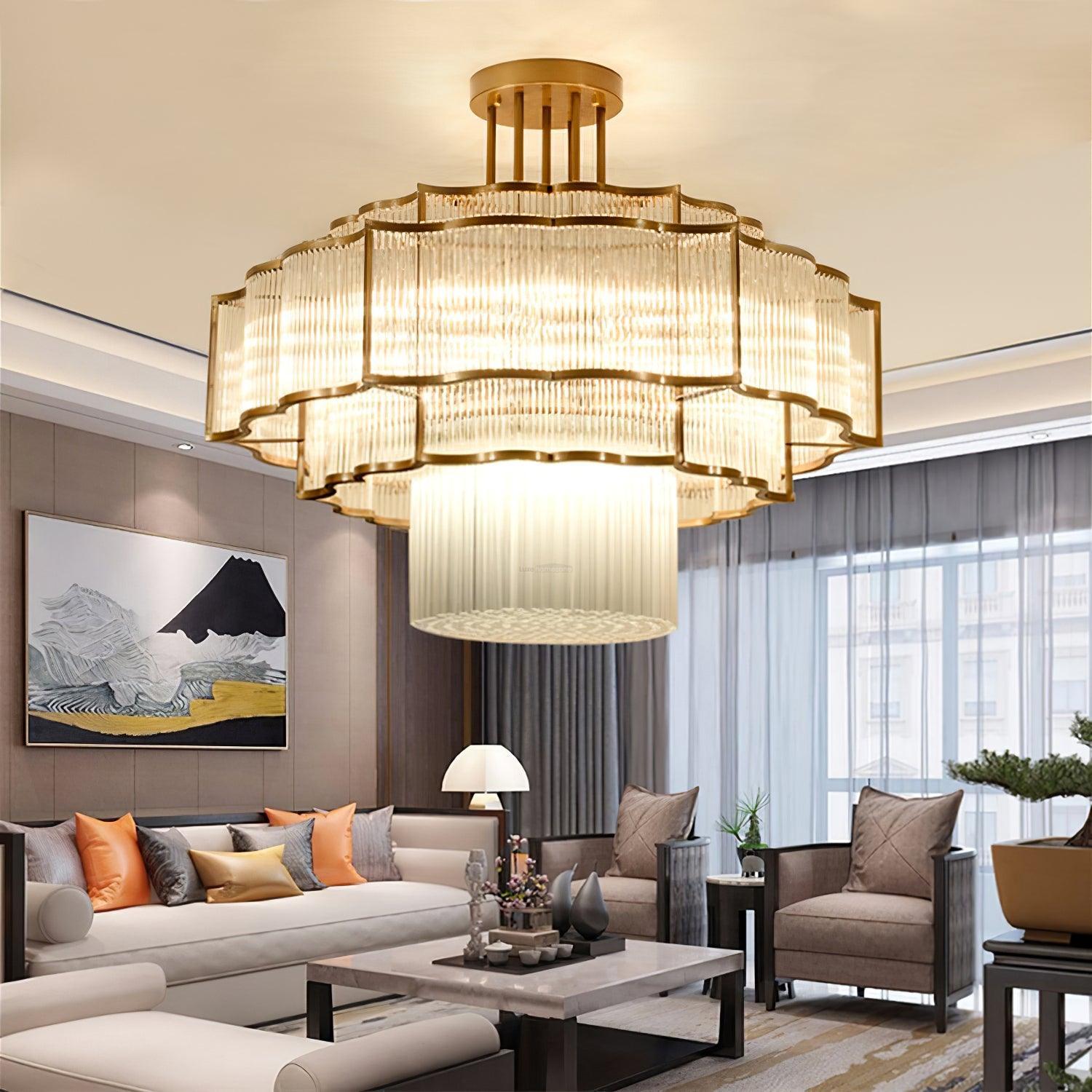 Pharo Ii Chandelier  ∅ 23.6″~39.4'' - Crystals-1-Luxehomezone
