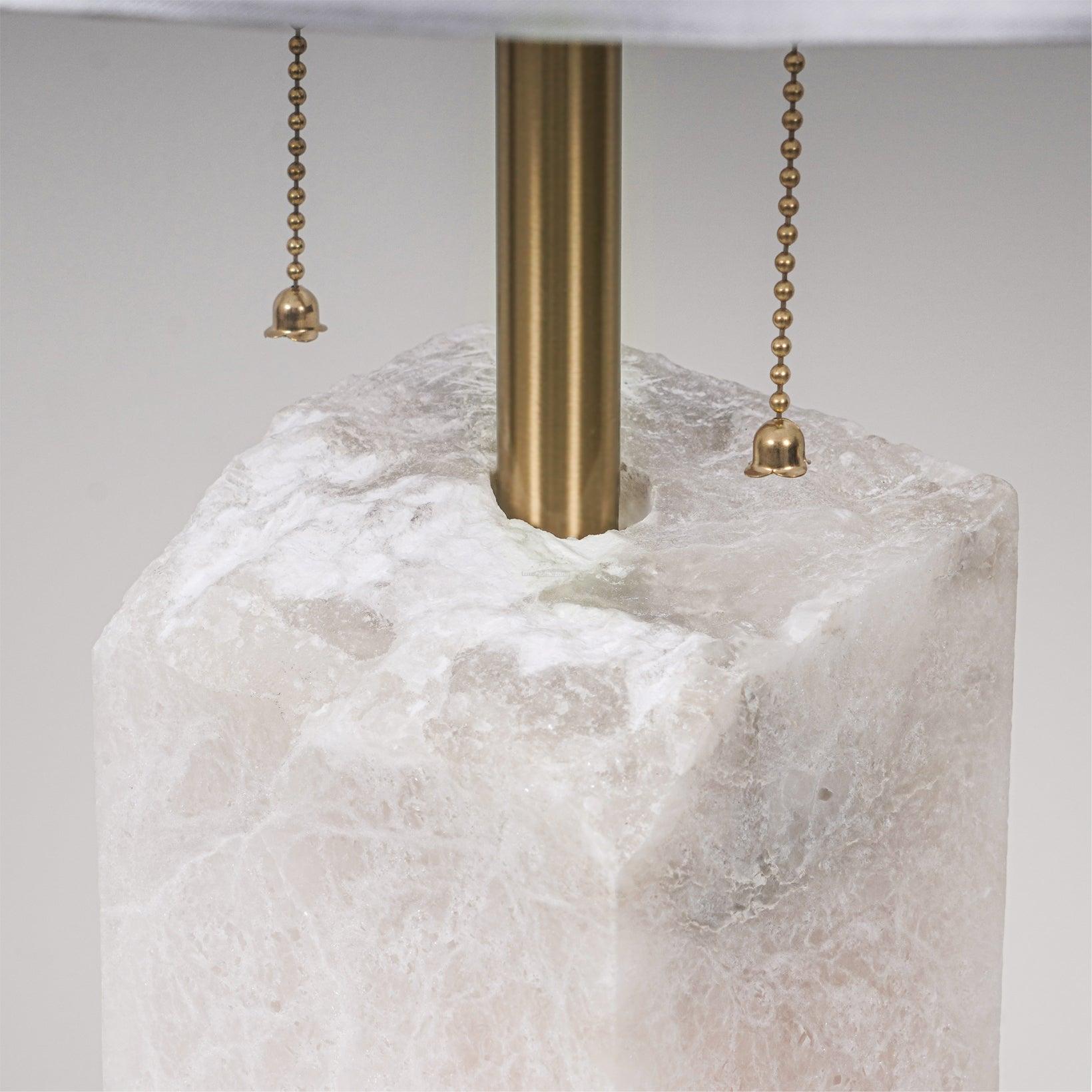 Raw Alabaster Table Lamp - Alabaster-1-Luxehomezone