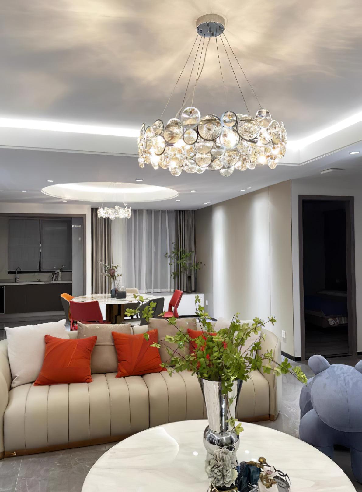 Chrome Crystal Chandelier - Crystals-1-Luxehomezone