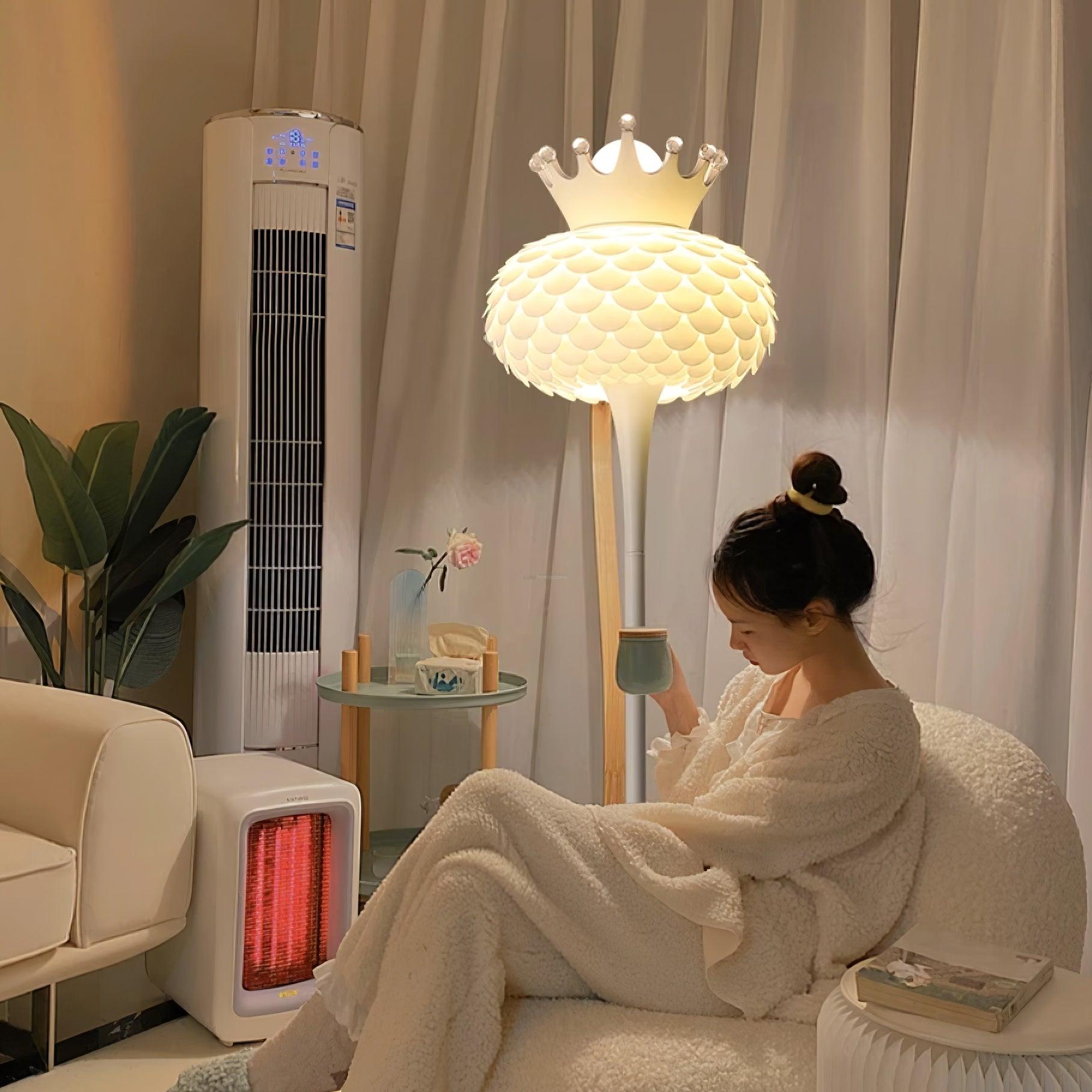 Aluvia Crown Floor Lamp  ∅ 14.9″ - Bubble series-1-Luxehomezone