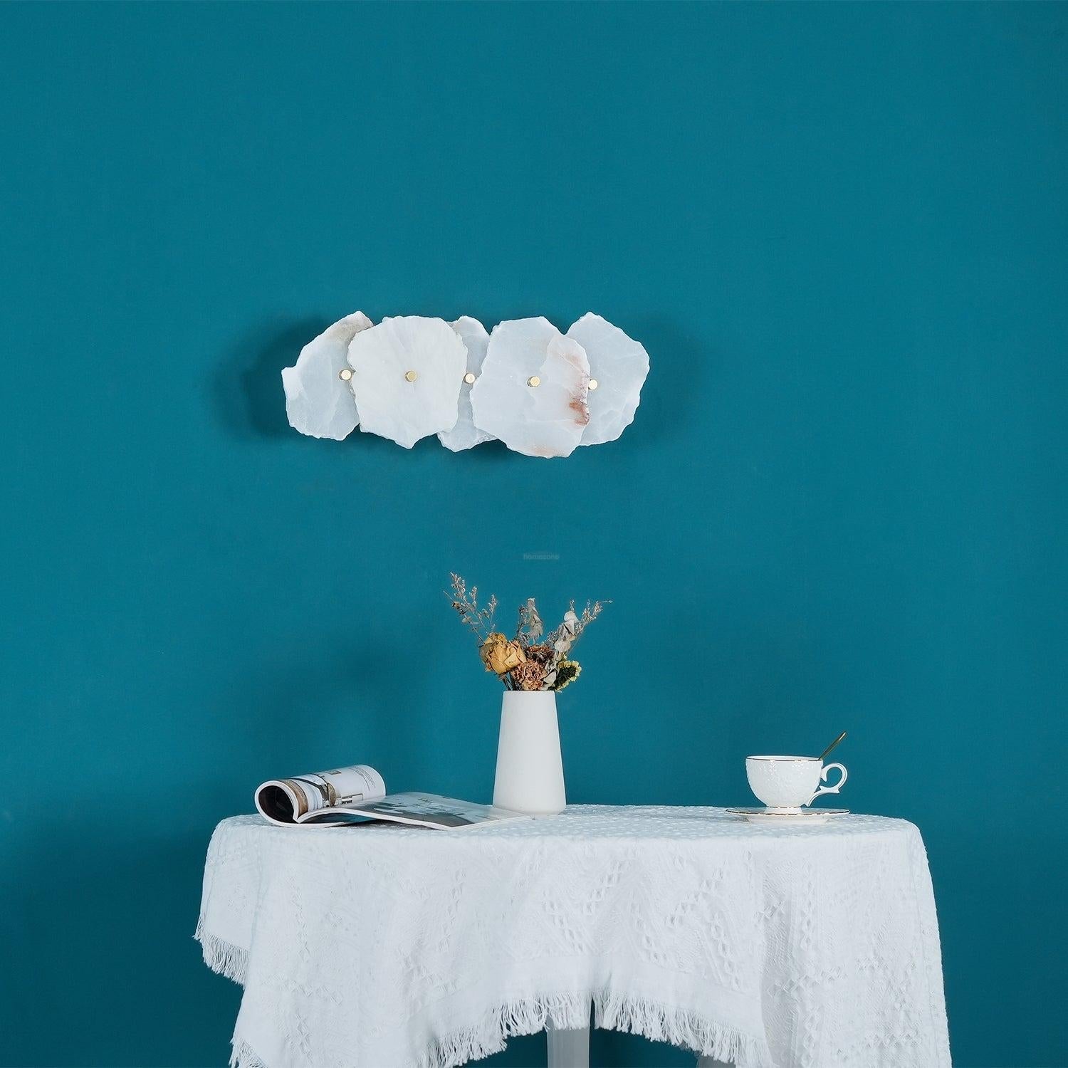 Petra Wall Sconce Alabaster - Alabaster, Alabaster Wall Lamp-1-Luxehomezone