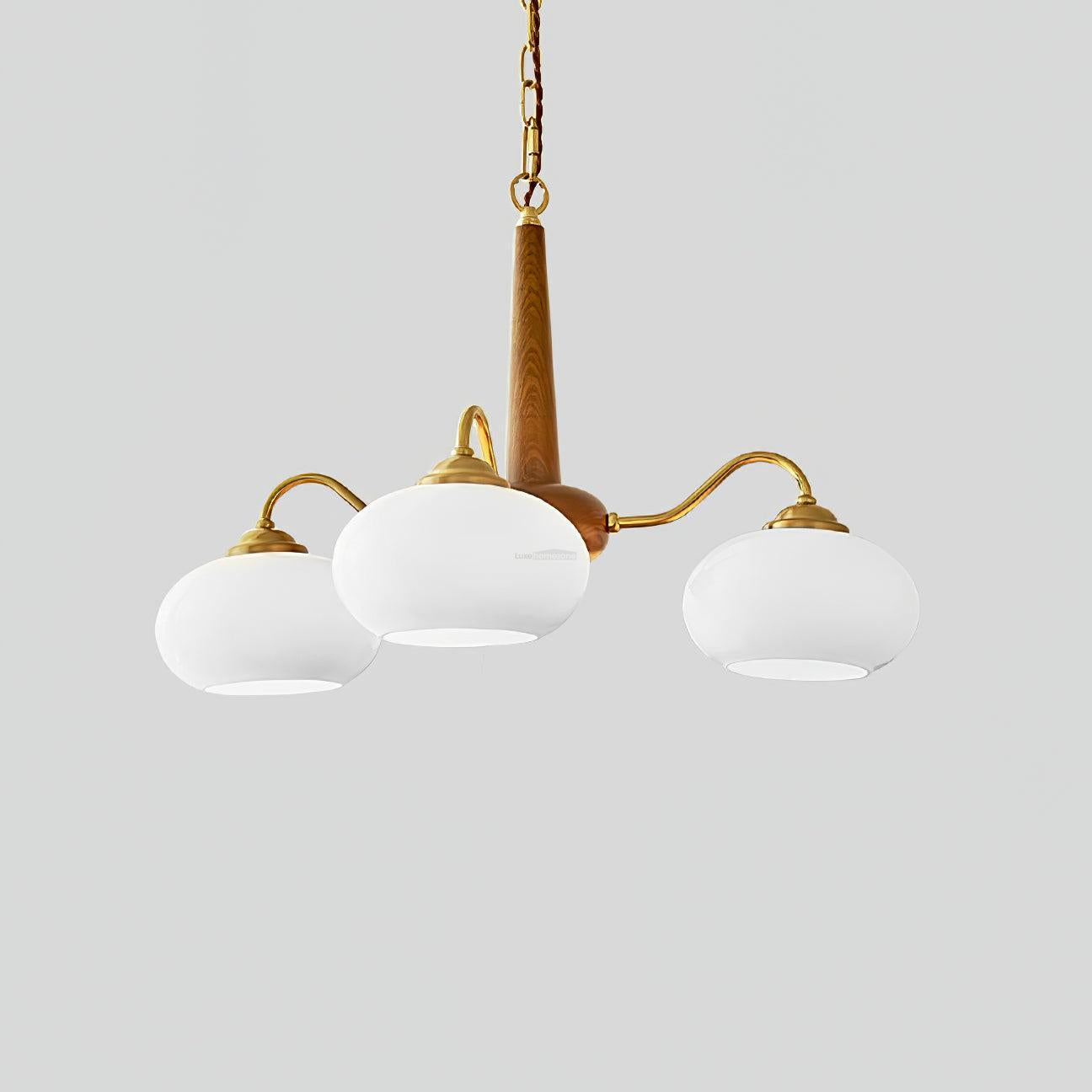 Persimmon Chandelier with 3/4/6 heads - Glass Chandelier, Persimmon-1-Luxehomezone