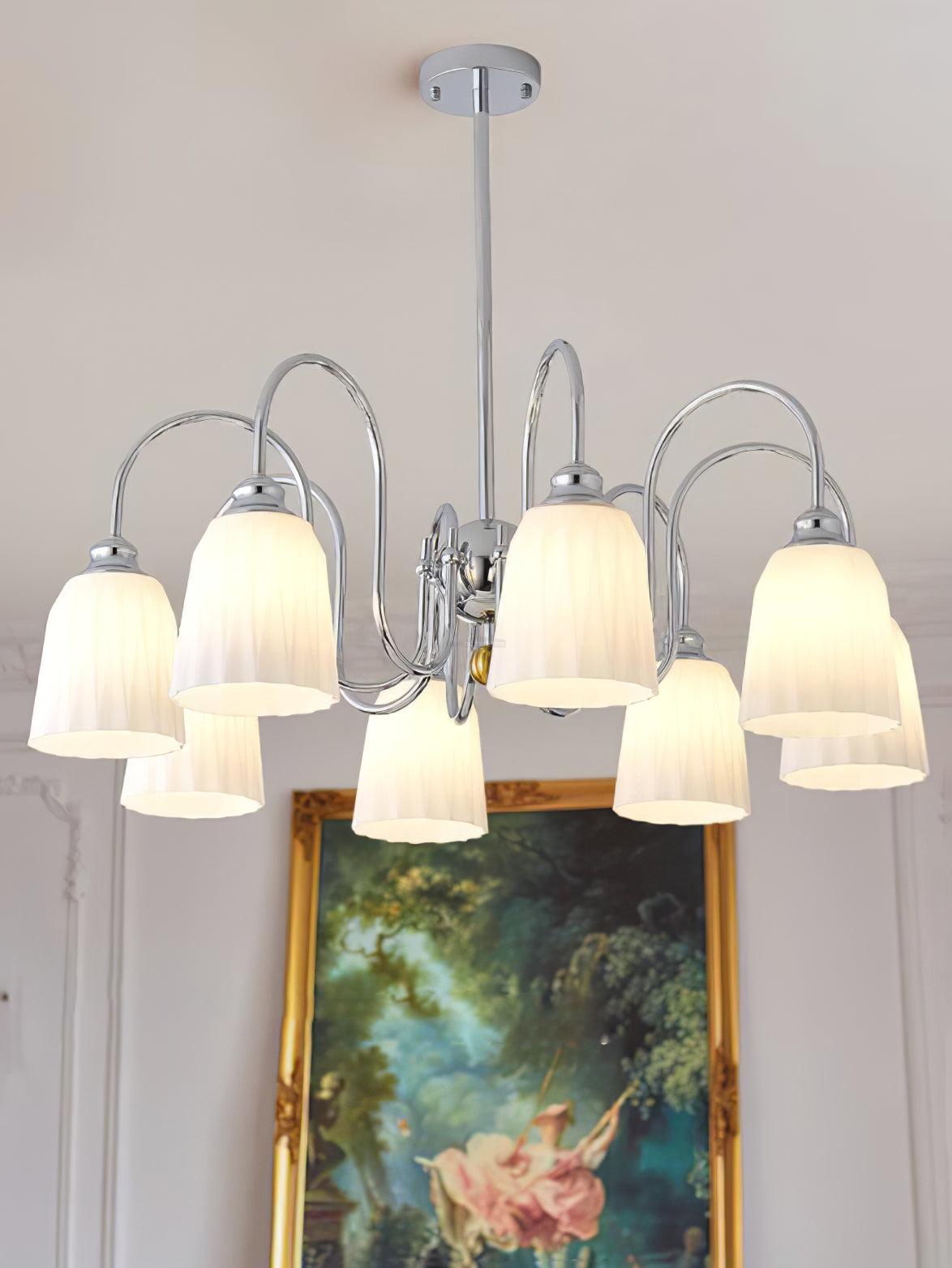 Bauhaus Pleated Chandelier with 3/5/6/8 heads