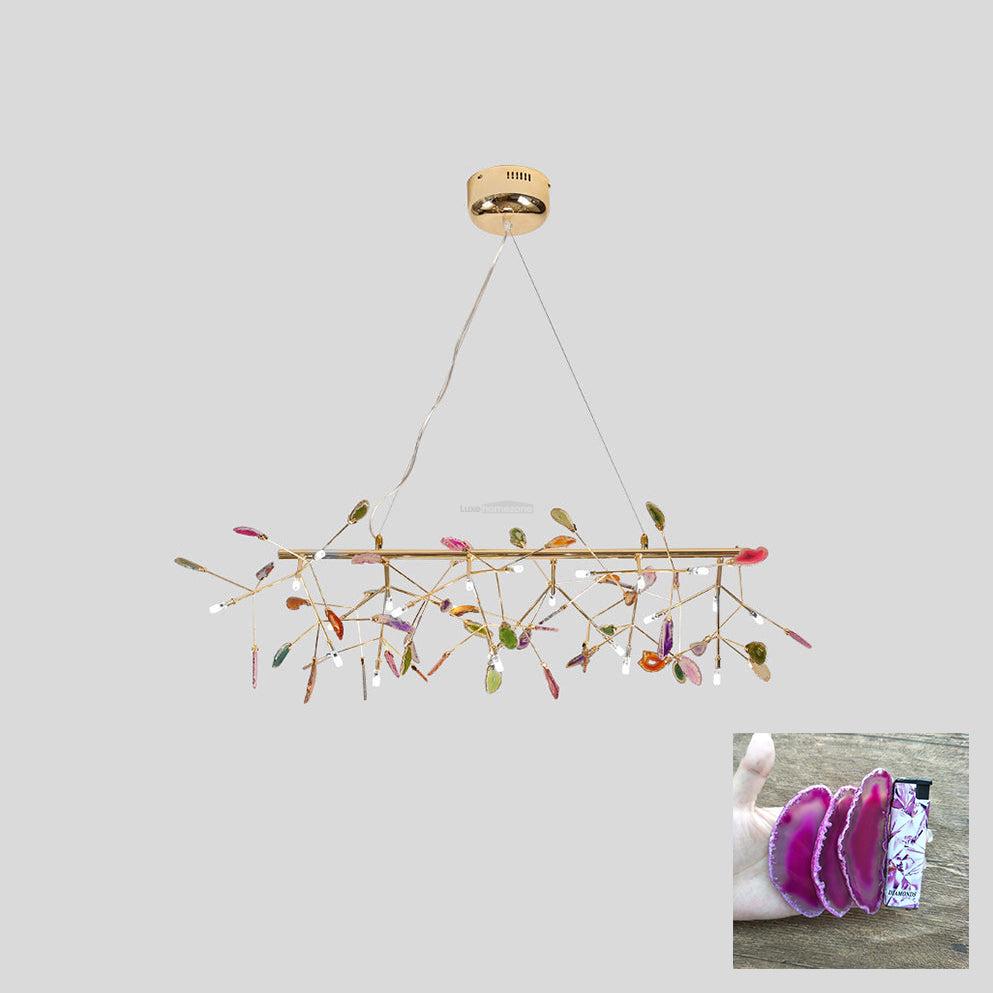 Agate Flake Chandelier with 4/12/16/20 heads - Branch-1-Luxehomezone