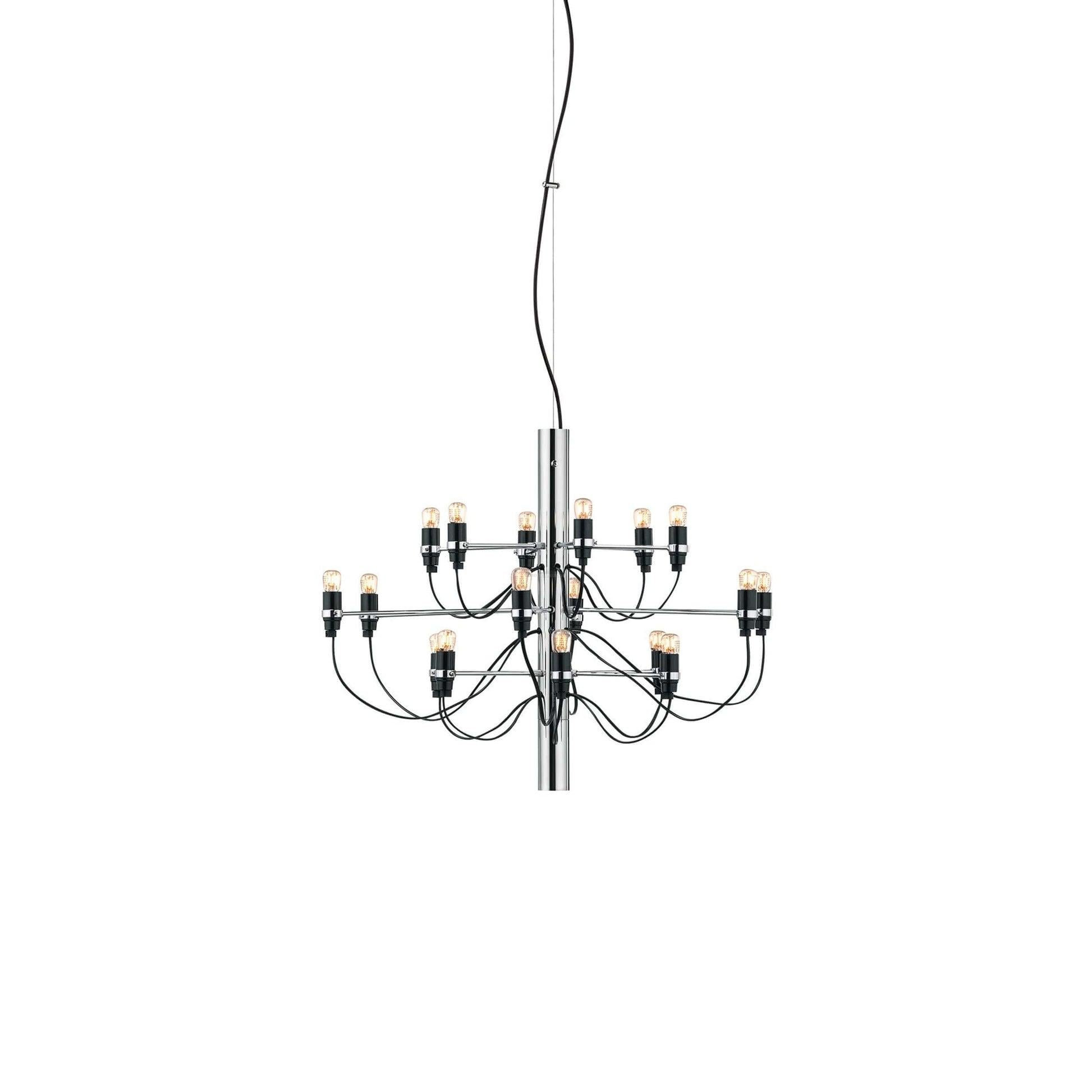 2097 Mid-Century Retro Candle Chandelier with 18/30/50/75 heads - Candle-1-Luxehomezone