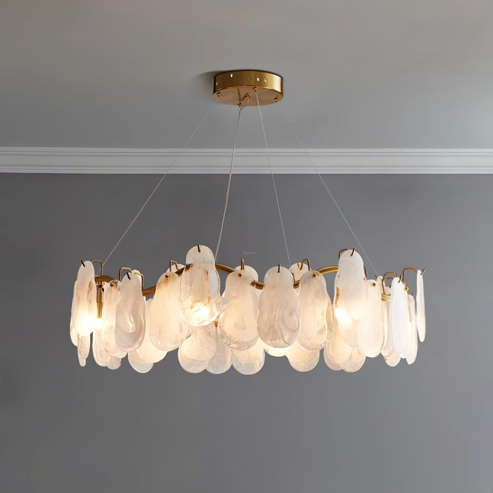 Mahina Cloud Round/Linear Chandelier - Cylinder-1-Luxehomezone