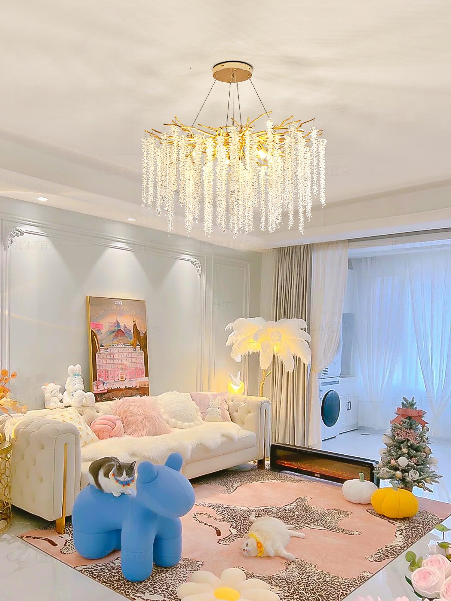 Albero Crystal Chandelier with 8/10/14 heads - Branch-1-Luxehomezone