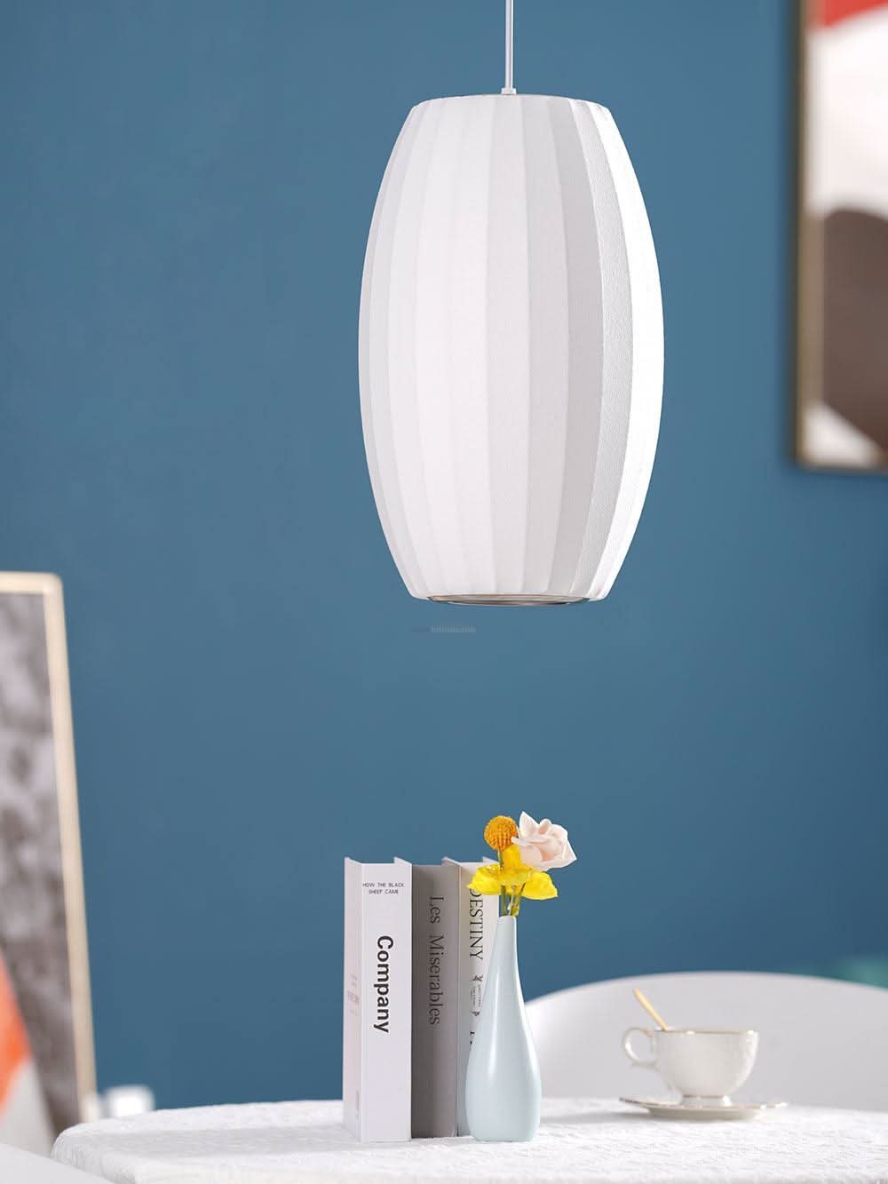 Bubble Pendant Light with Artificial Silk Lampshade - Luxehomezone