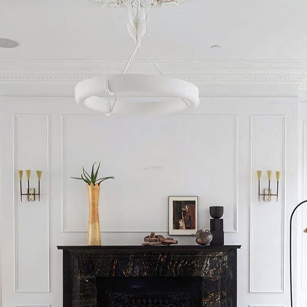 Tinsley Plaster Chandelier ∅ 23.6″/31.5'' - Alabaster, Alabaster Chandelier, Alabaster Pendant, Unknown-1-Luxehomezone