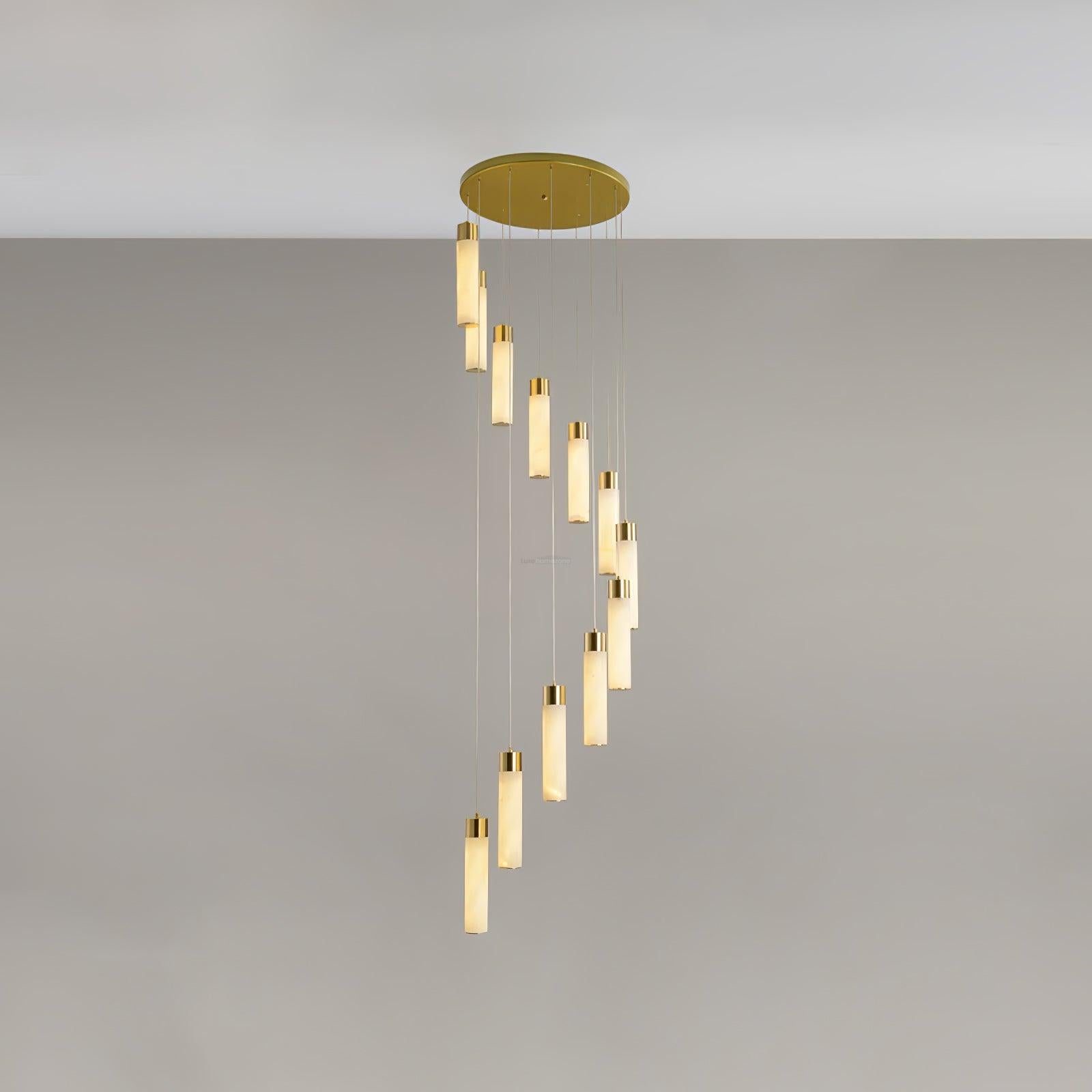Celestial Alabaster Cascade Chandelier with 5/7/9/12/16/18/24/32 heads - Luxehomezone