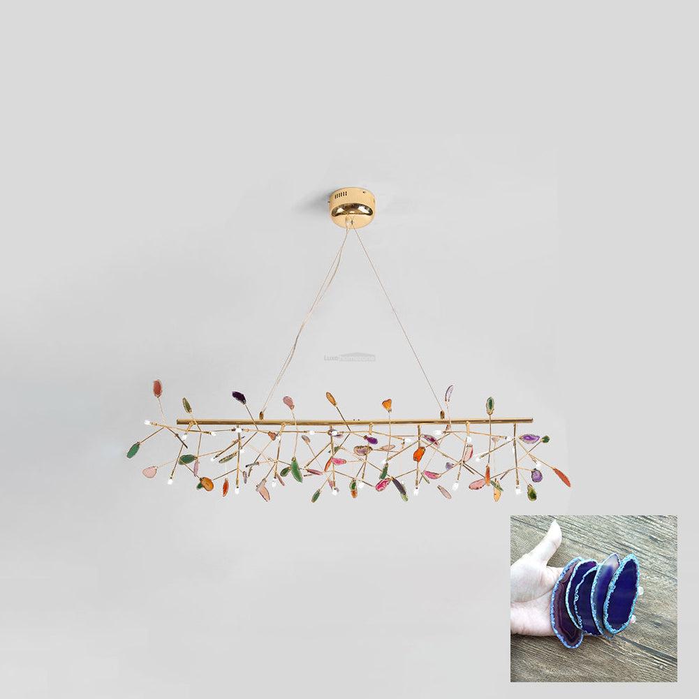 Agate Flake Chandelier with 4/12/16/20 heads - Branch-1-Luxehomezone
