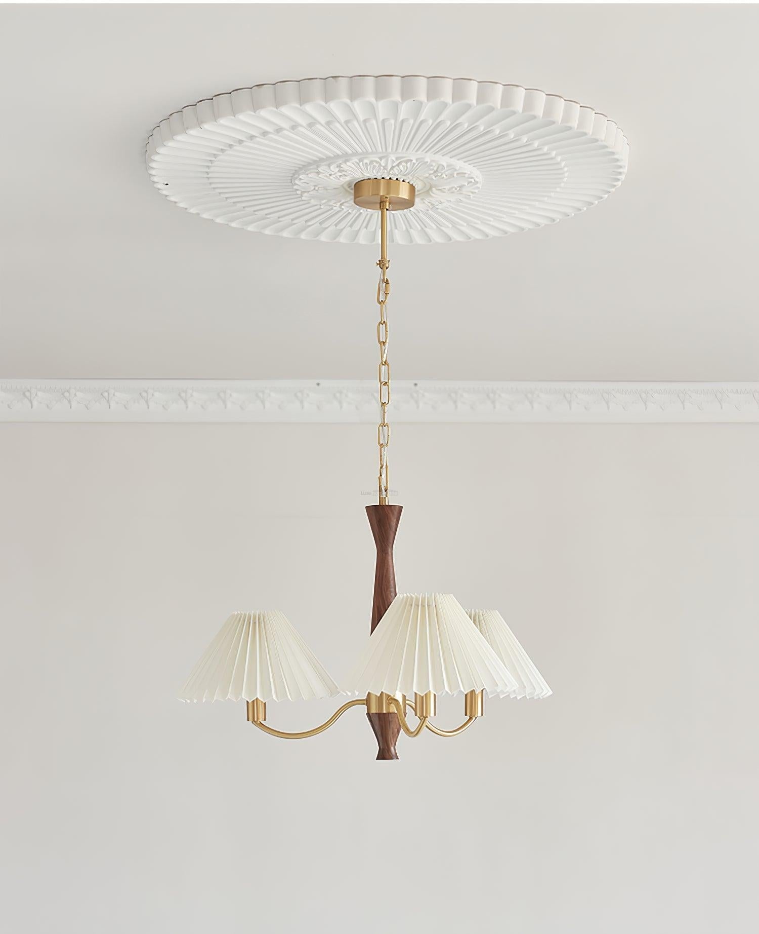 Pleated Chandelier with 3/6/8 heads - Variety-1-Luxehomezone