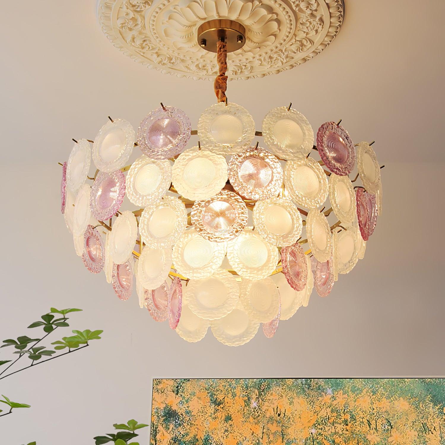 Rainbow Chandelier with Round/Long canopy - Luxehomezone