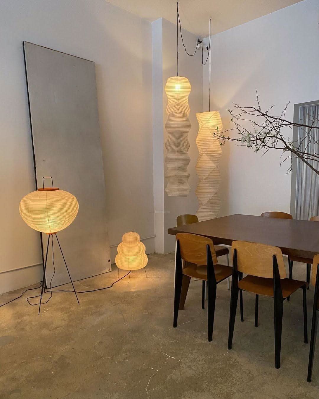 Akari Paper Floor Lamp - Luxehomezone