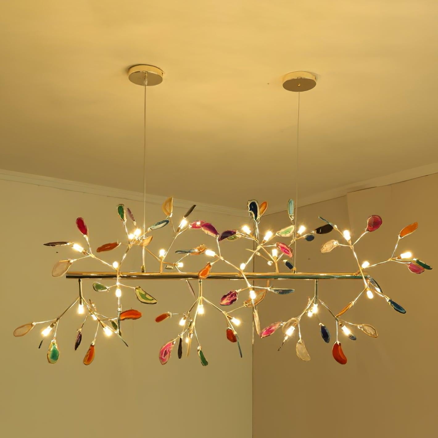 Agate Flake Chandelier with 4/12/16/20 heads - Branch-1-Luxehomezone