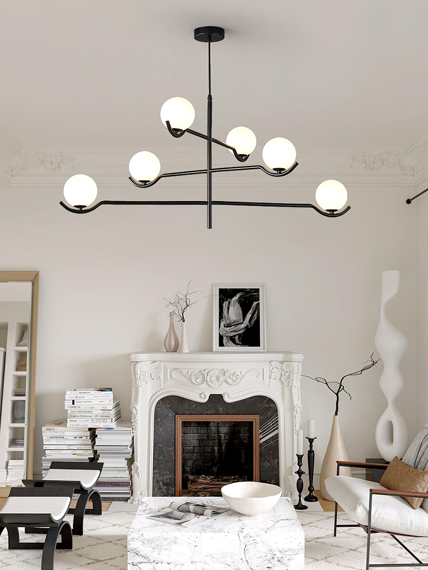 Doris Chandelier with 4/6 heads - Frown-1-Luxehomezone