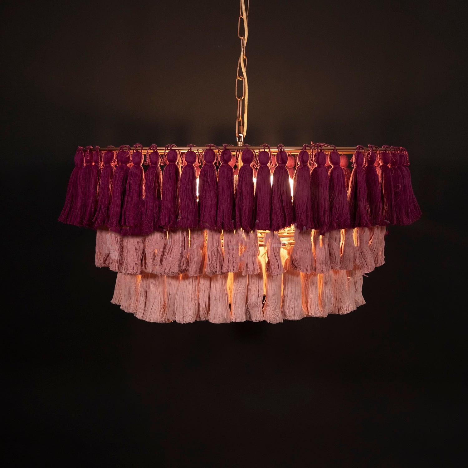 Fela Tassel Chandelier ∅ 11.8″~∅ 25.6″ - Tassel-1-Luxehomezone
