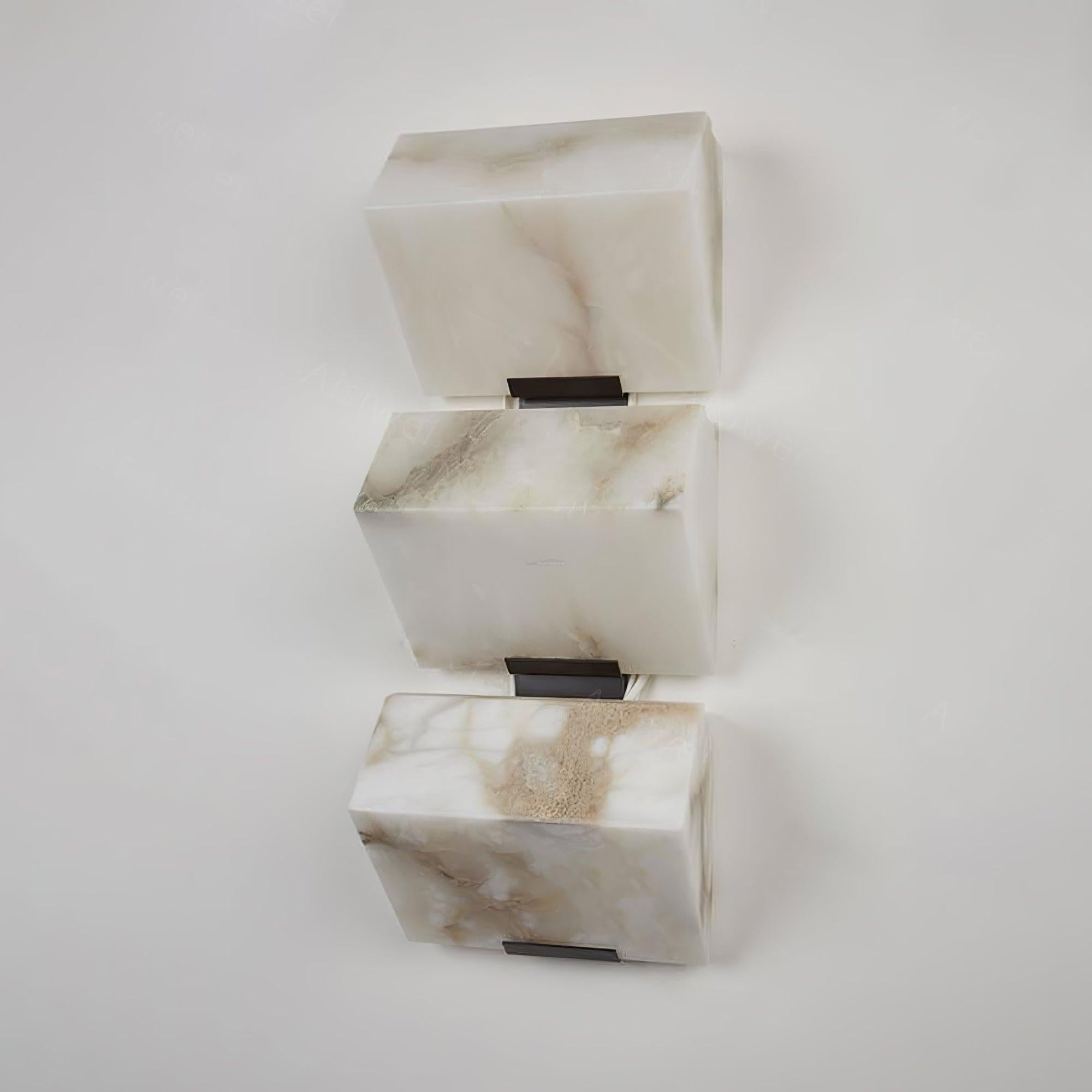Alabaster Staircase Wall Sconce - Alabaster, Alabaster Wall Lamp-1-Luxehomezone