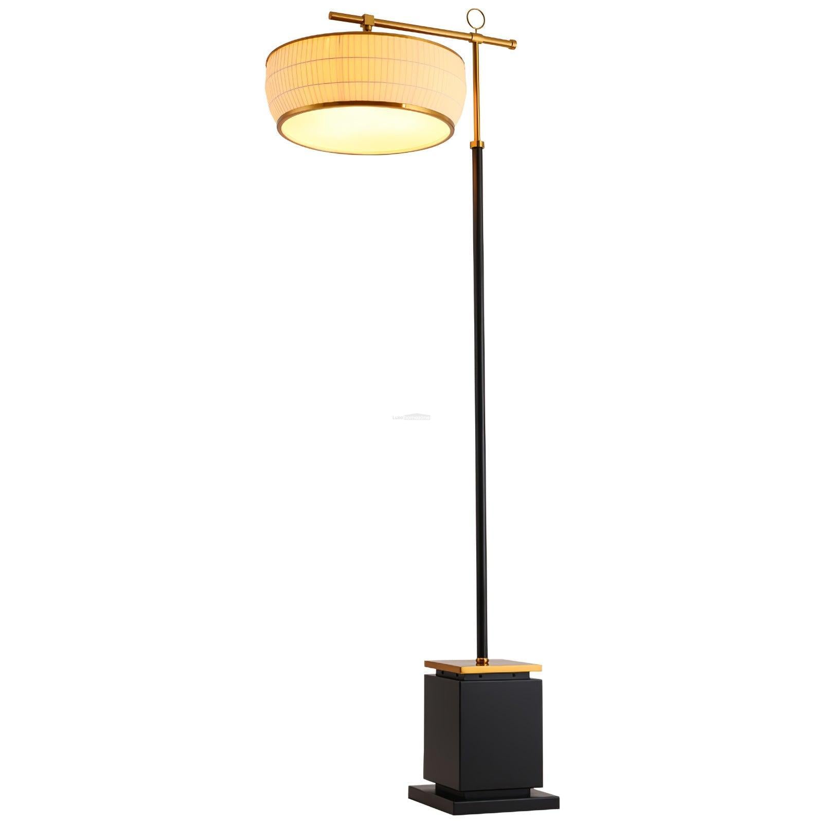 Hejun Fabric Floor Lamp W 24.4″ - Drapery-1-Luxehomezone