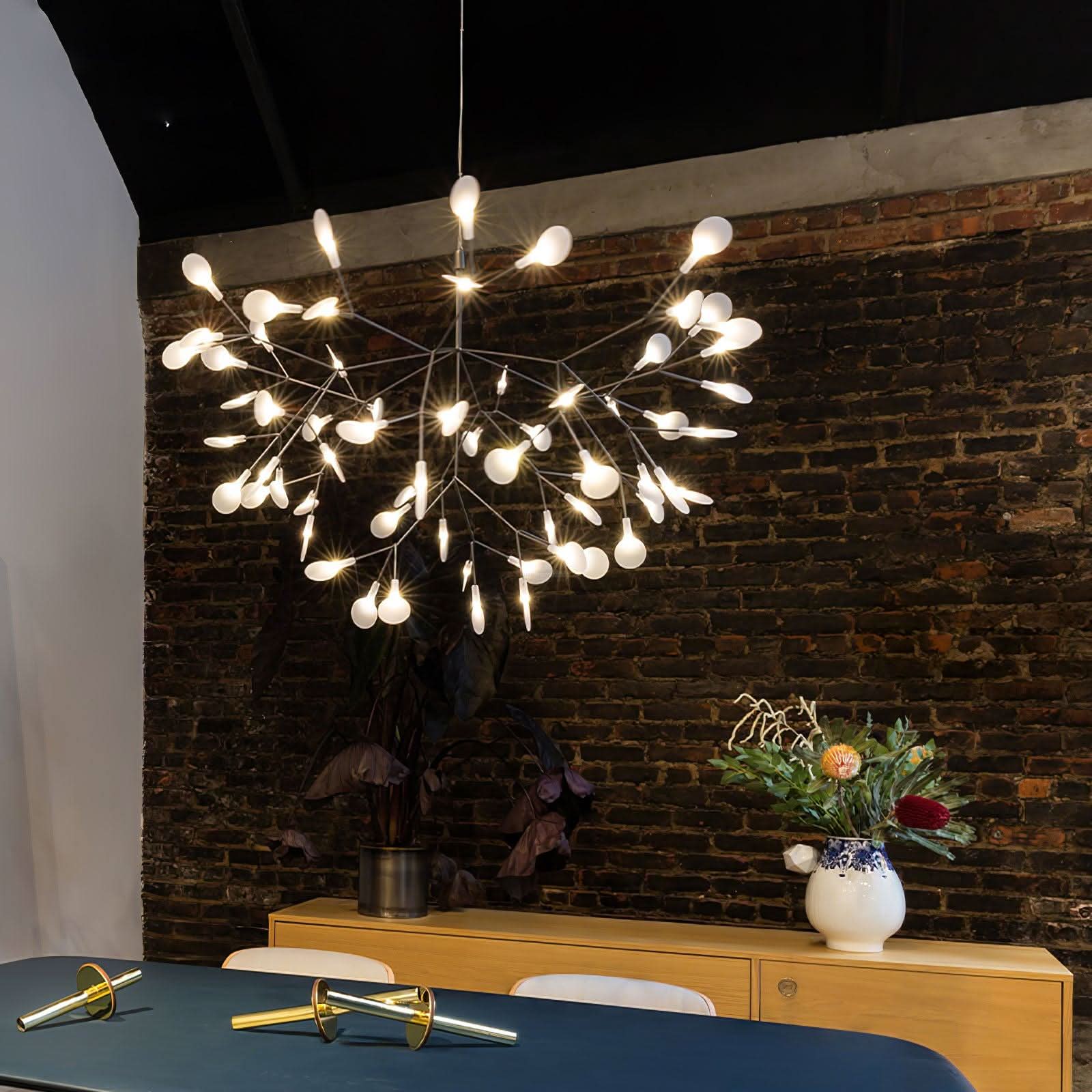 Rose Gold Firefly Chandelier - Branch-1-Luxehomezone
