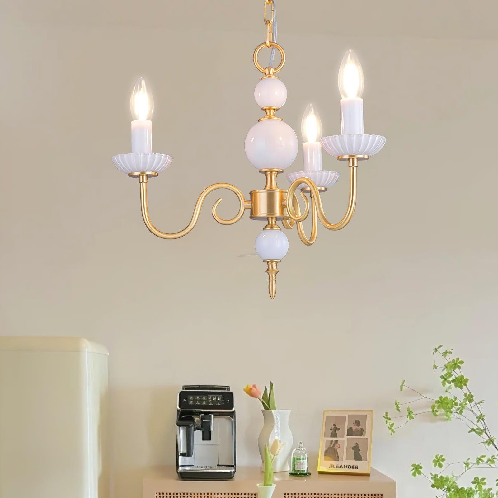 Candle Style Carlita Chandelier with 3/5 heads - Candle-1-Luxehomezone