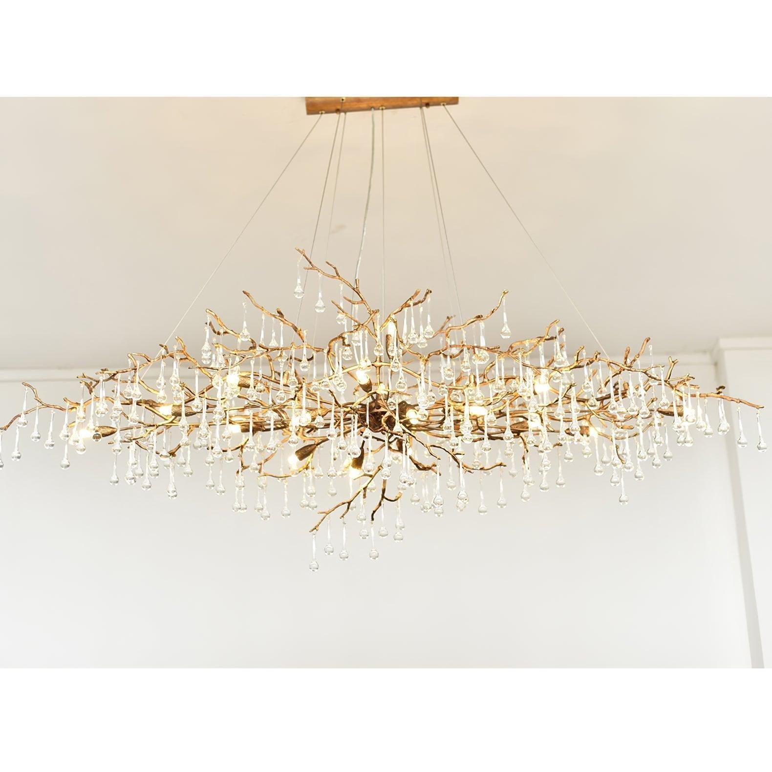Bijou Tear Drop Style Chandelier - Luxehomezone