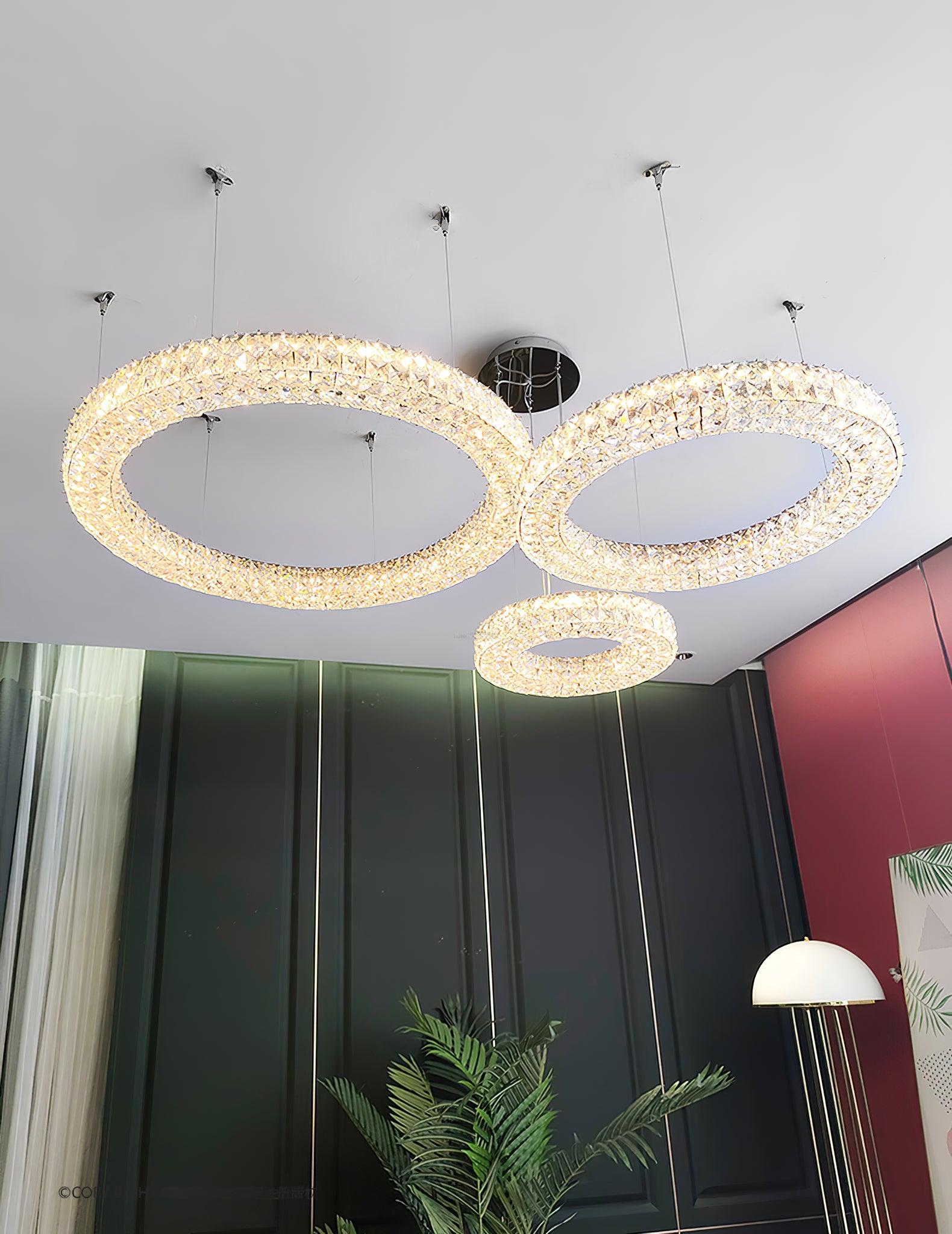 Spiridon Crystal Chandelier ∅ 15.7″~39.4'' - Crystals-1-Luxehomezone