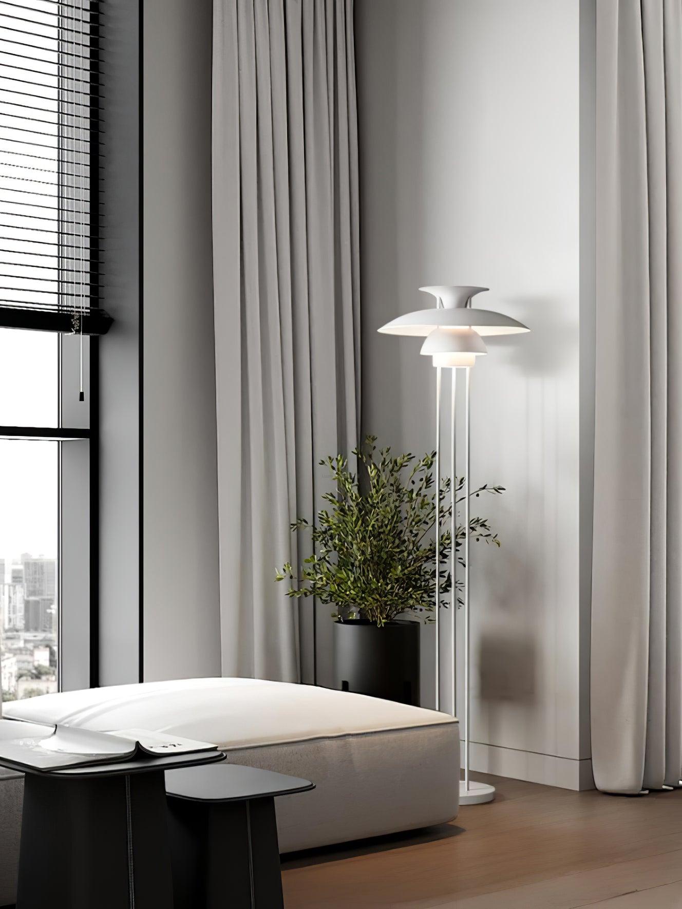 Henningsen Floor Lamp  ∅ 18.1″ - Geometry-1-Luxehomezone