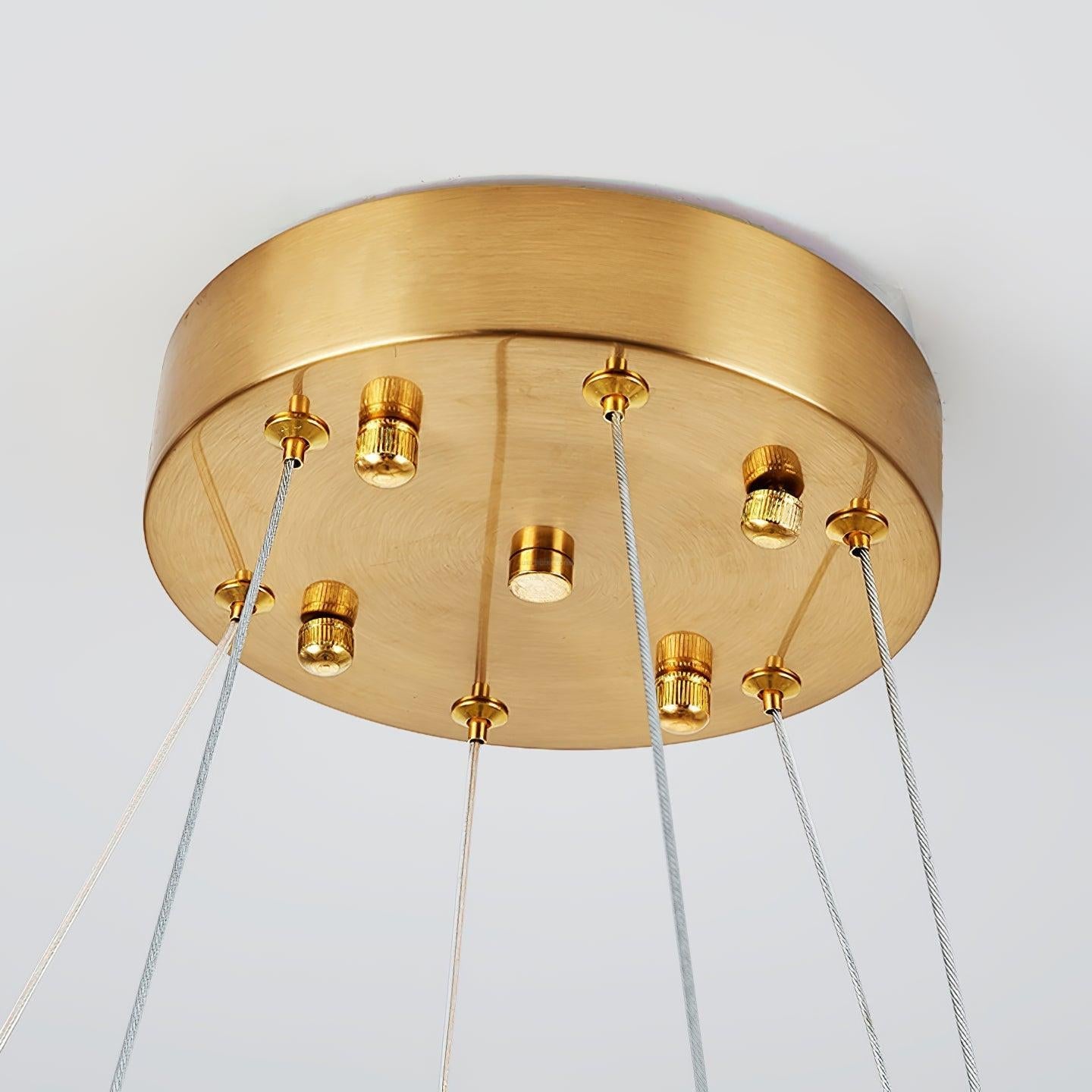 Crystal Sticks Round Chandelier - Luxehomezone