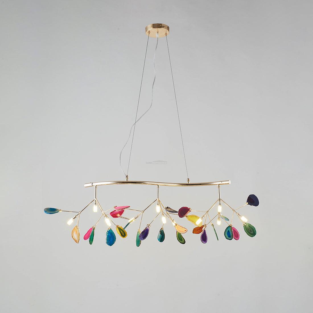 Agate Flake Chandelier with 4/12/16/20 heads - Branch-1-Luxehomezone
